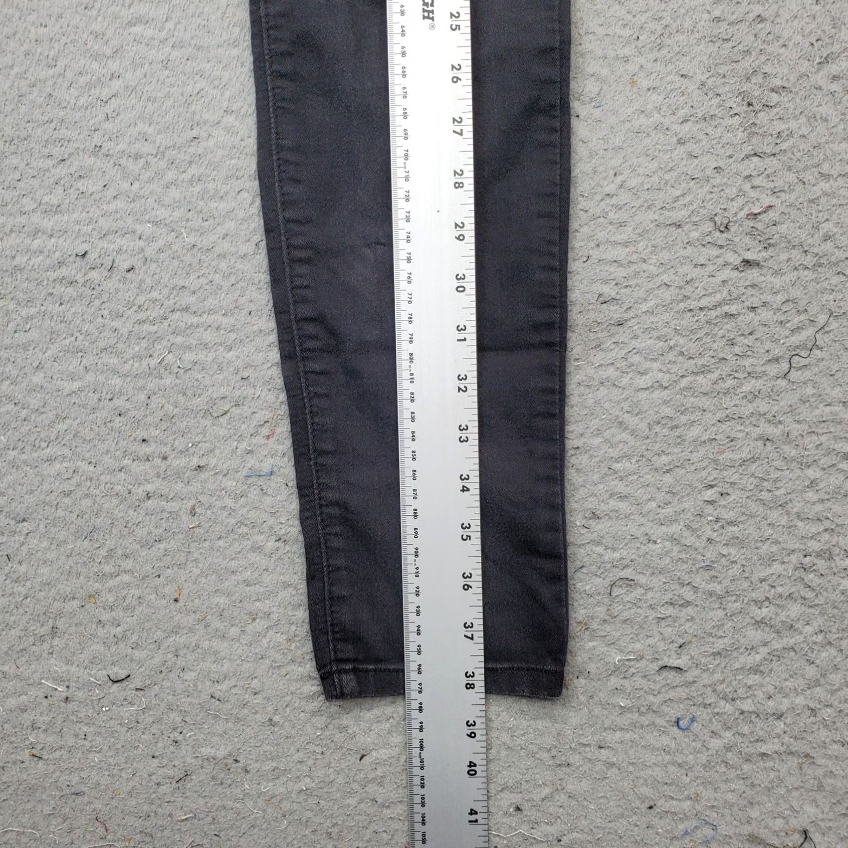 Vintage Flying Monkey Jeans Womens 30 Black Denim Dark Wash Mid Rise Straight Leg Size 30" / US 8 / IT 44 - 3 Thumbnail