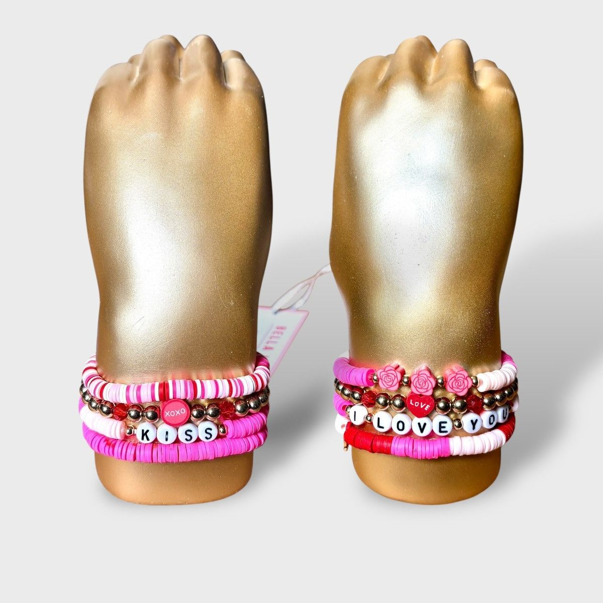 Other Bella Lux Gold Love Hand Friendship Bracelets Figurine Size ONE SIZE - 6 Thumbnail