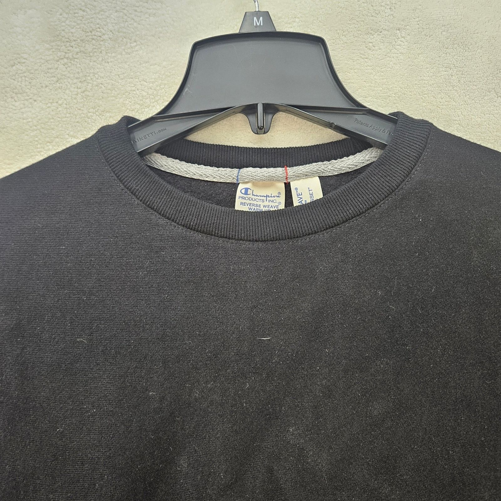 Champion CHAMPION MEN'S LARGE BLACK REVERSE WEAVE CREWNECK SWEATSHIRT Size US L / EU 52-54 / 3 - 2 Thumbnail