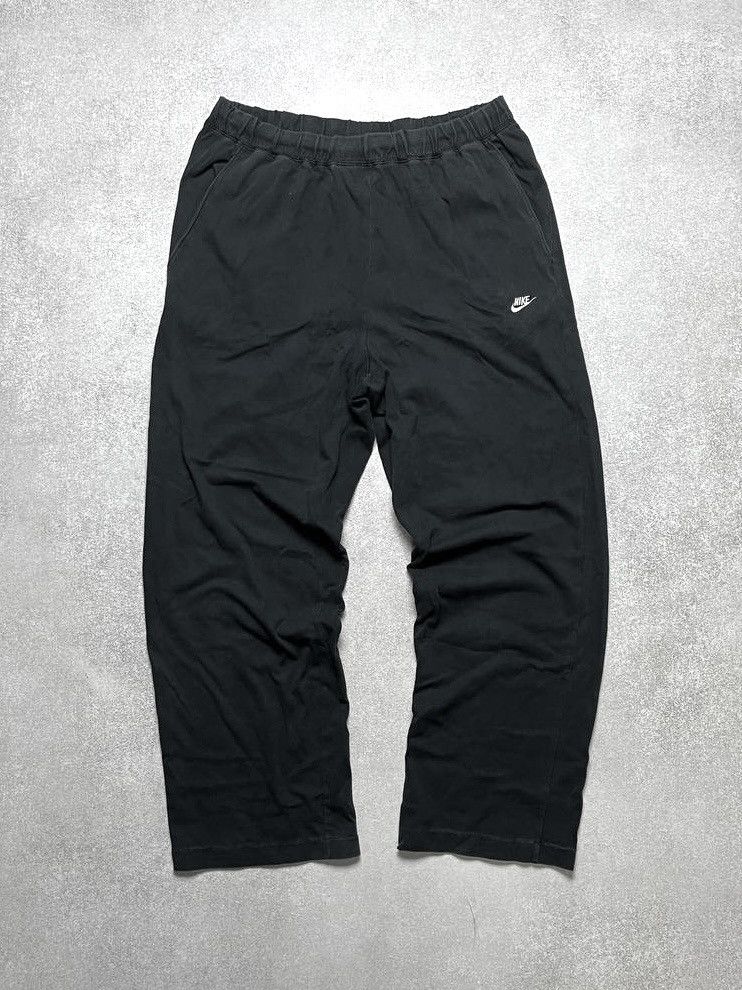 Nike × Vintage Vintage Nike Swoosh Baggy Cotton Trackpants Y2K 36 Size US 36 / EU 52 - 1 Thumbnail