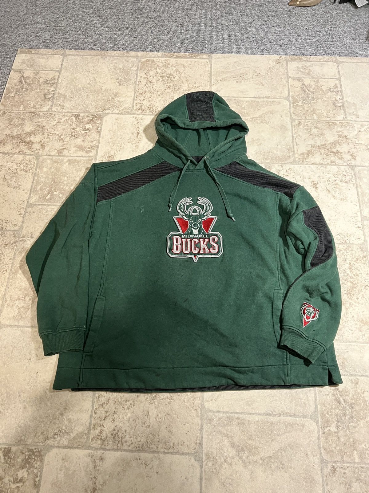 image of Milwaukee Bucks Nba Premium Collection Jersey Hoodie in Green, Men's (Size 2XL)