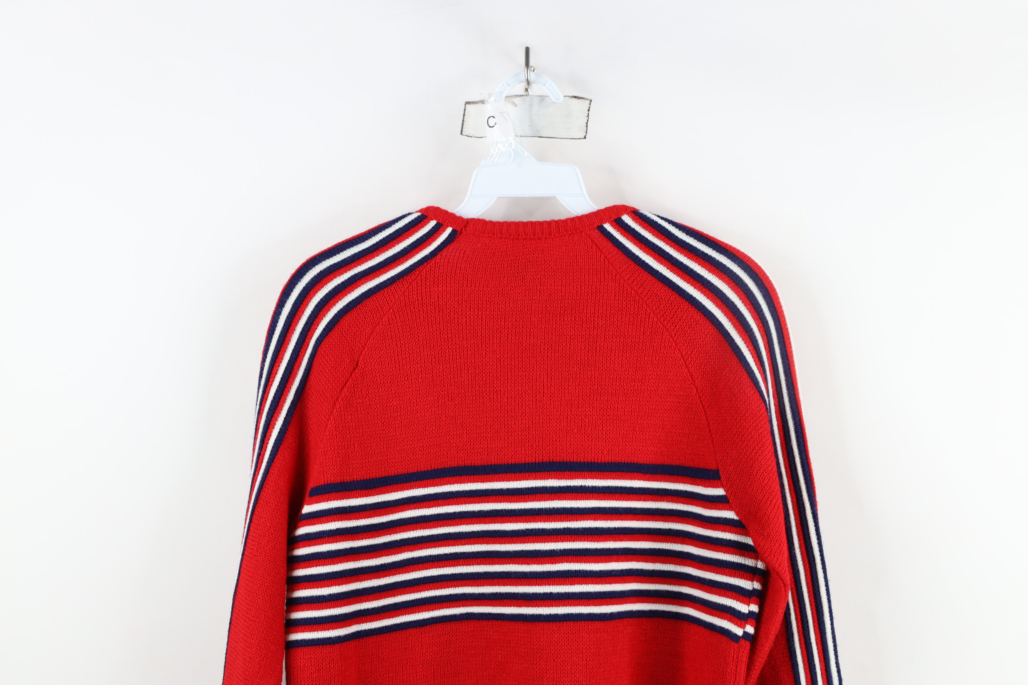 Ocean Pacific × Vintage Vintage 80s 90s Ocean Pacific Knit Surf Sweater Red USA Size M / US 6-8 / IT 42-44 - 11 Thumbnail