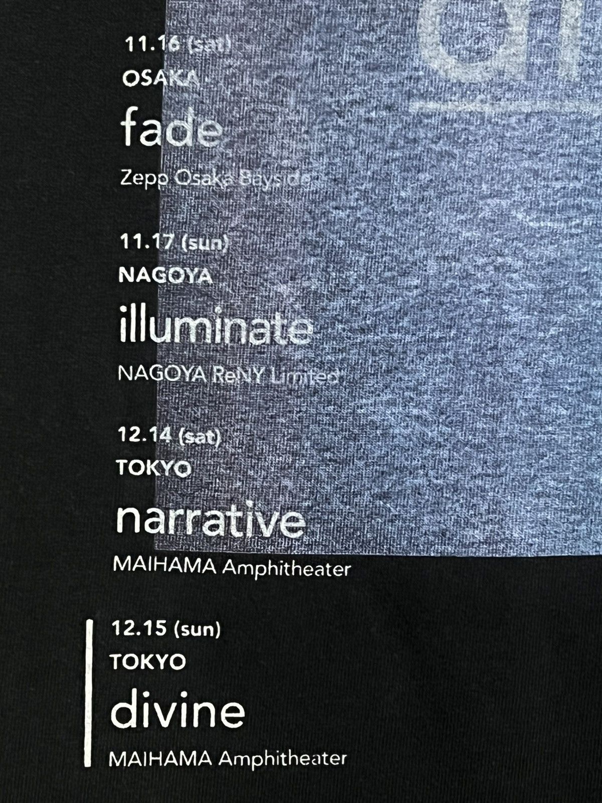 Band Tees Fhana Where You Are Tour 2019 Tee Black Japan “divine” L Size US L / EU 52-54 / 3 - 11 Thumbnail