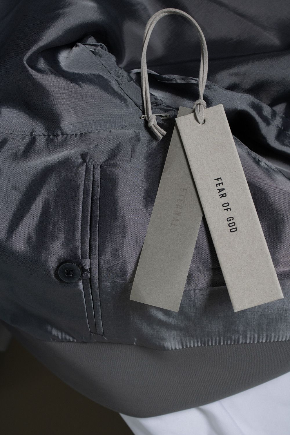 Fear of God Fear of god, grey eternal twill California blazer Size 48R - 9 Thumbnail