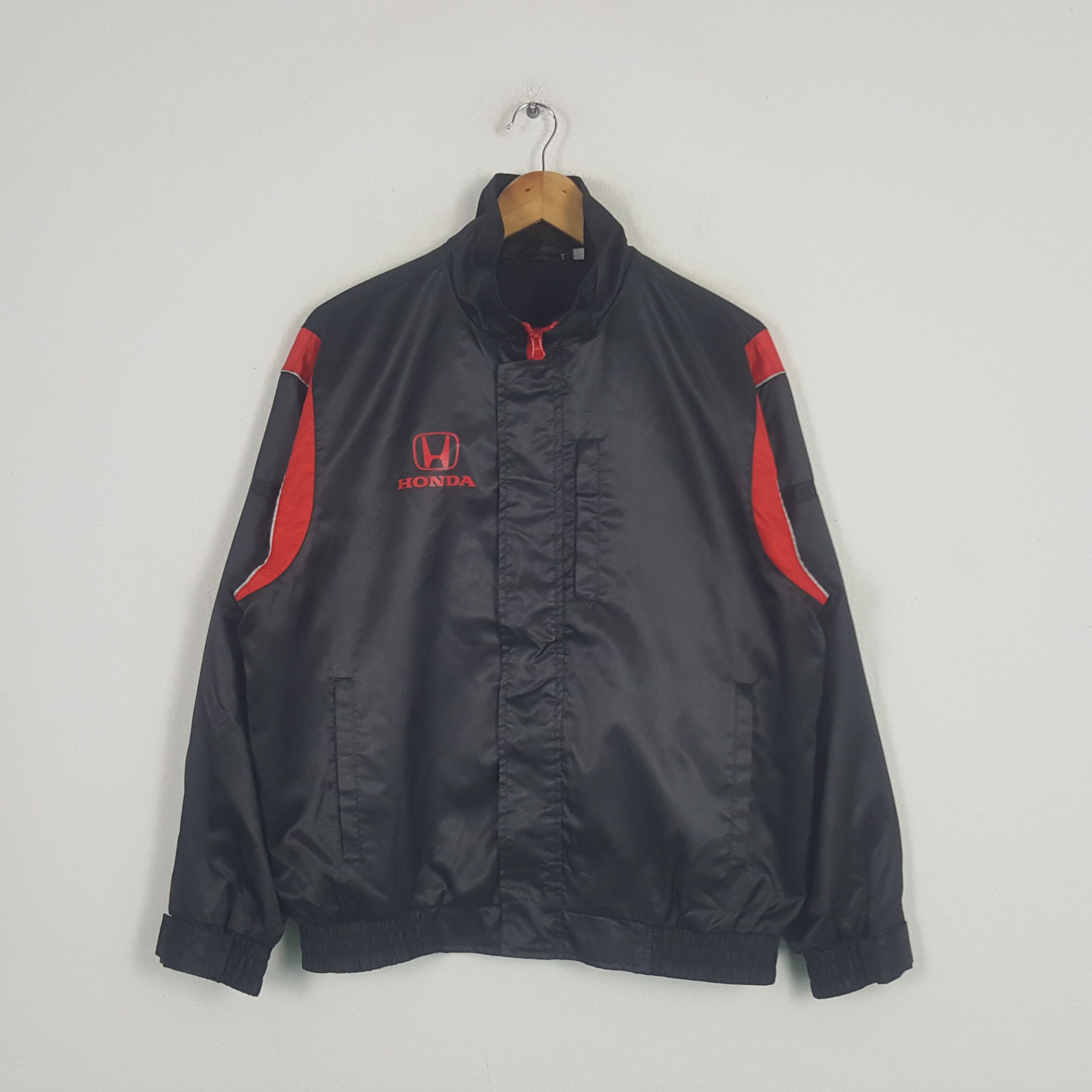 Honda × Vintage Vintage Honda Japanese Racing Team Windbreaker Jacket Size US L / EU 52-54 / 3 - 3 Thumbnail
