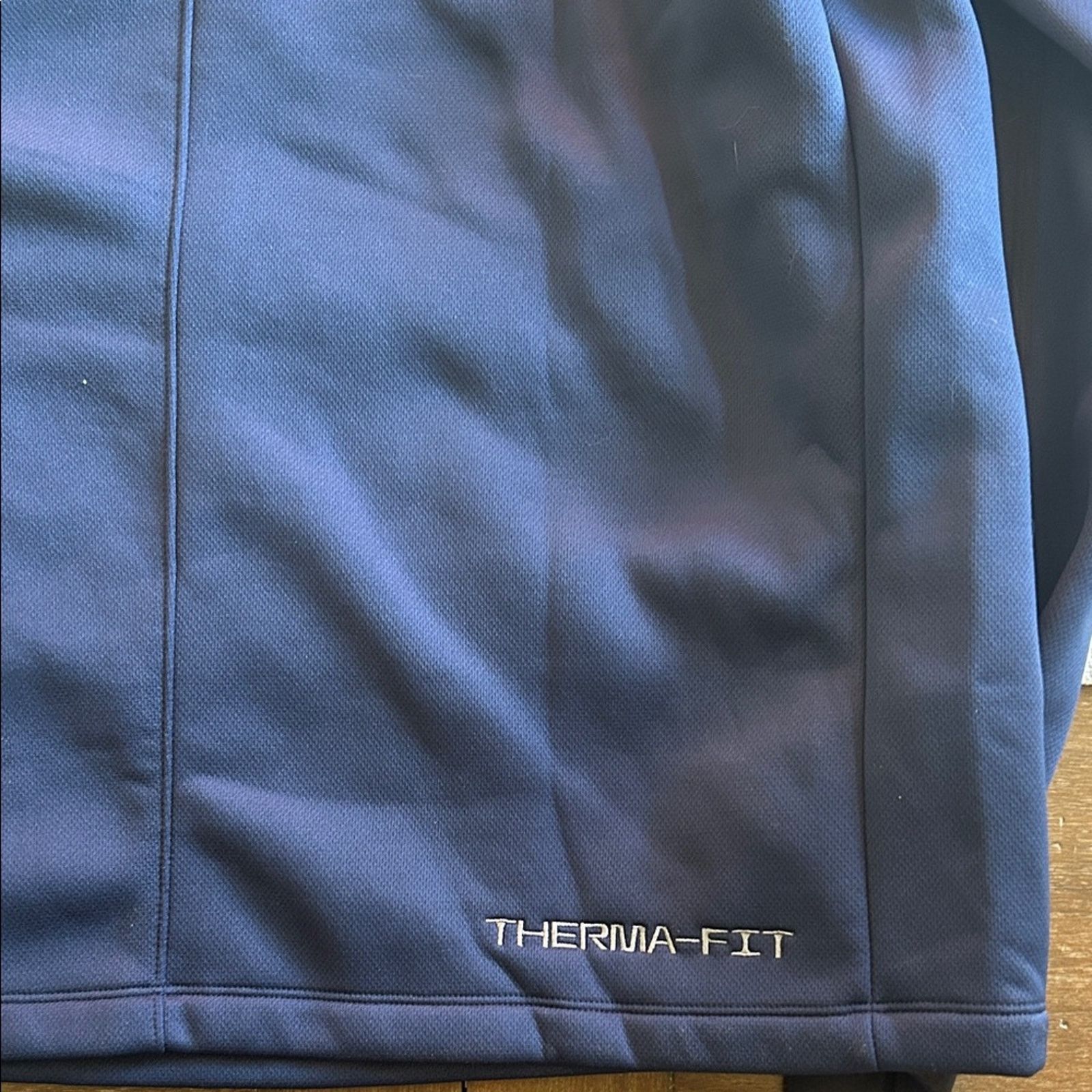 Nike Nike Navy Therma Fit Sweatshirt with Orange Auburn AU Logo Size US L / EU 52-54 / 3 - 4 Thumbnail