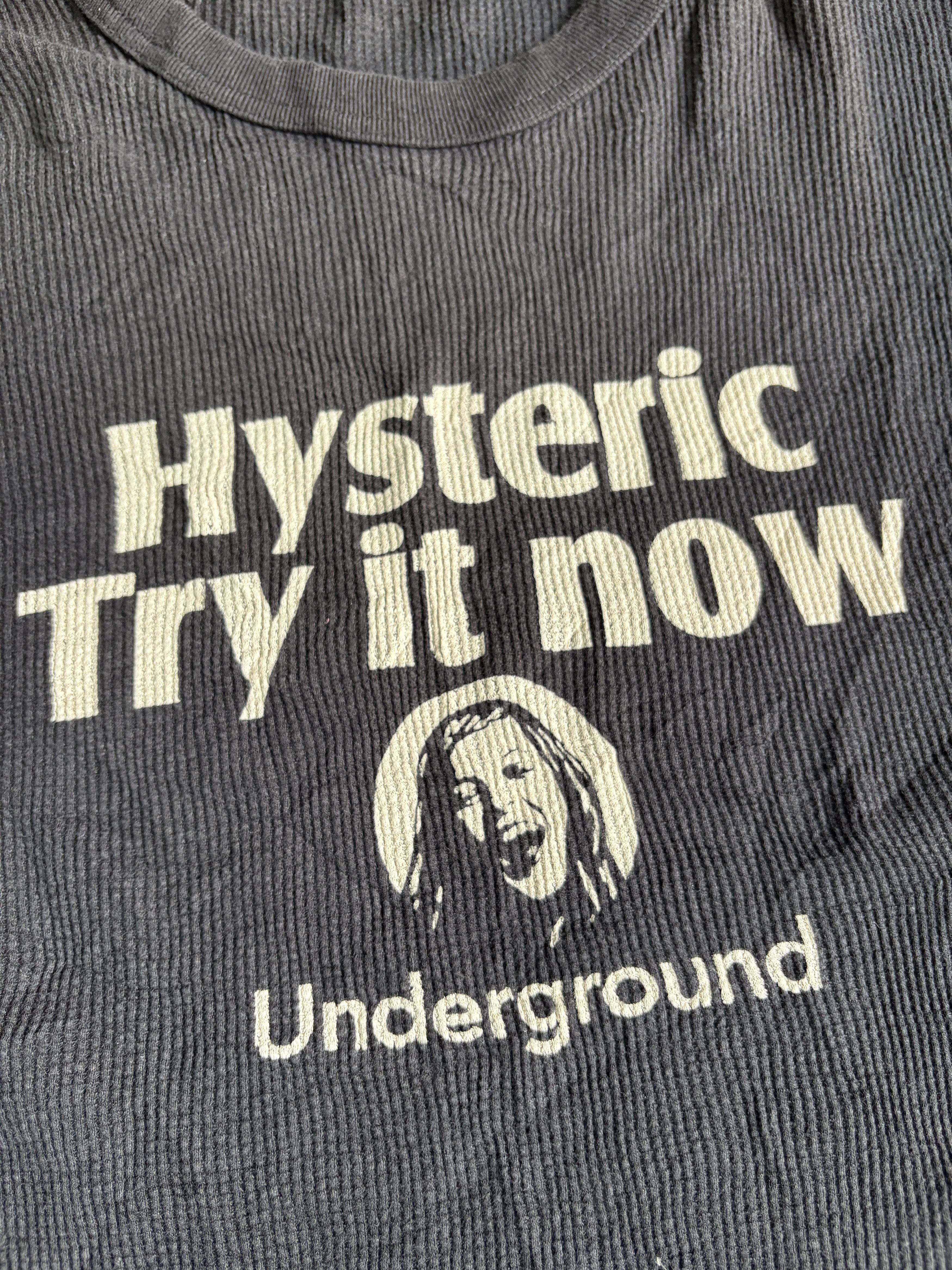 Hysteric Glamour Dizzy & Milky HYSTERIC "Try It Now" Graphic Tee Black L Size US L / EU 52-54 / 3 - 3 Thumbnail
