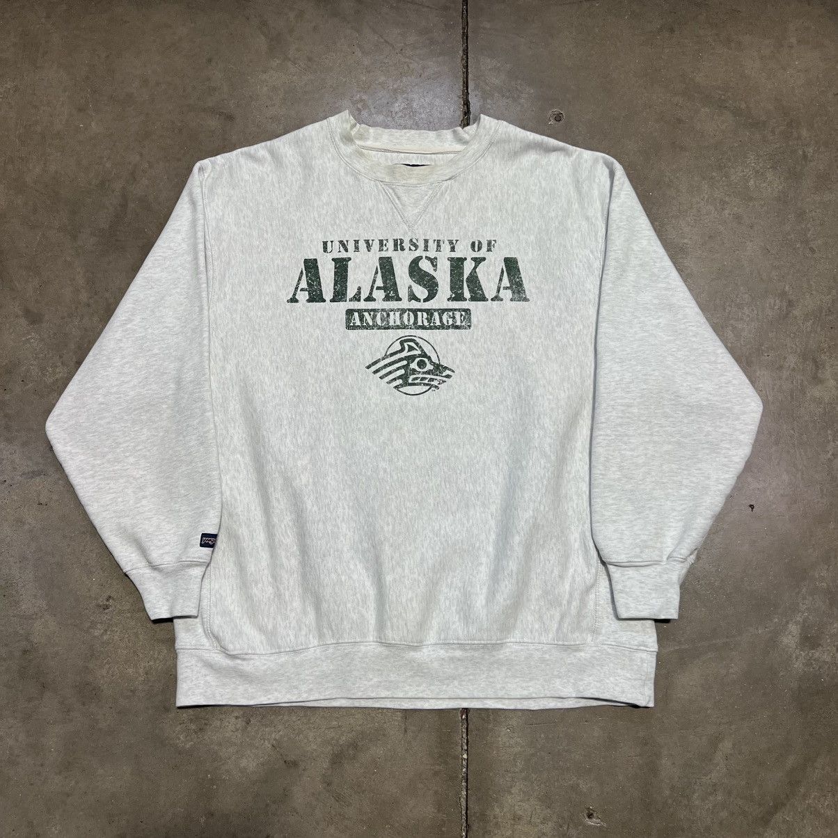 Jansport × Vintage Vintage University of Alaska Anchorage Seawolves Sweatshirt Size US L / EU 52-54 / 3 - 1 Thumbnail