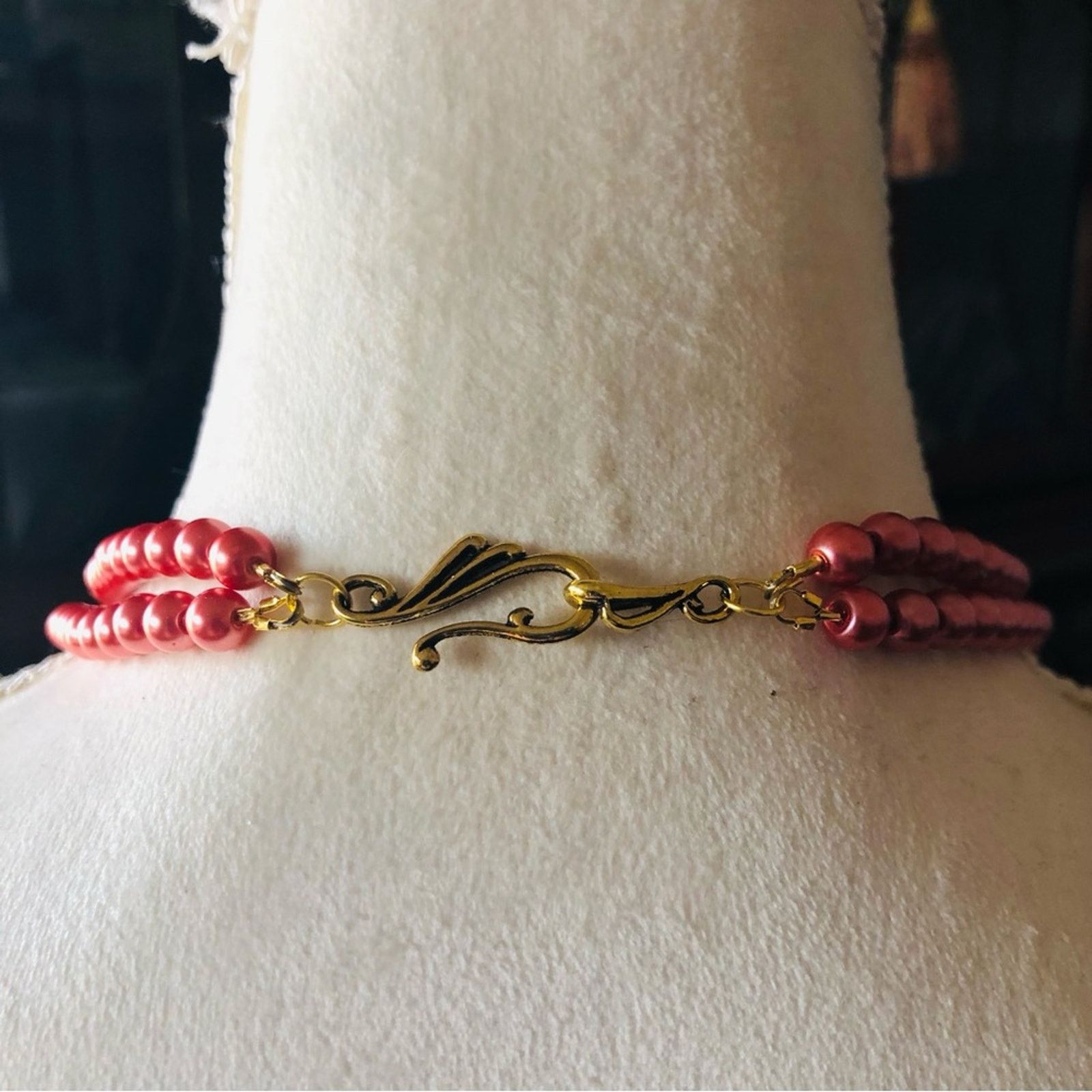 Handmade Handcrafted repurpose double strand carnelian necklac Size ONE SIZE - 7 Thumbnail