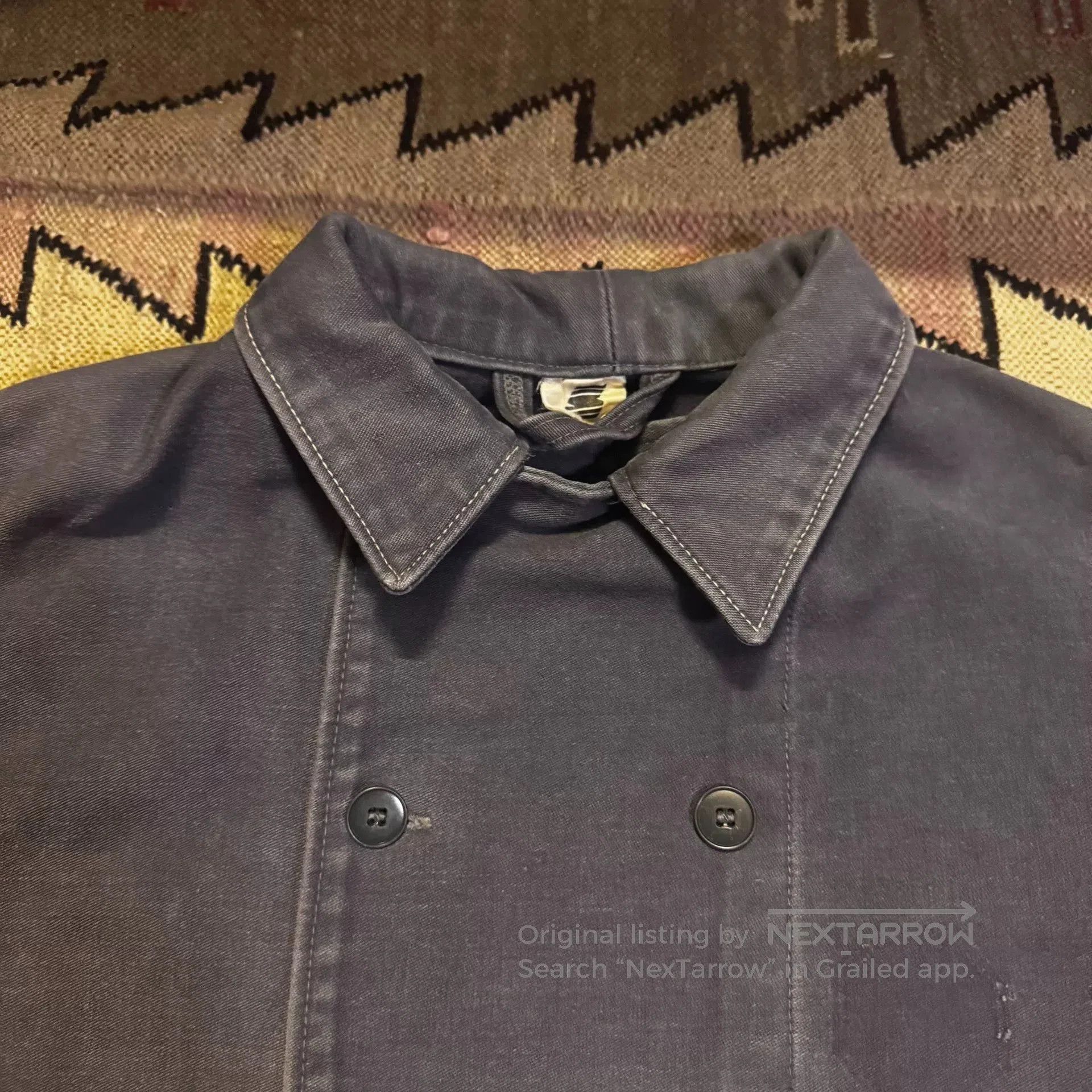 Vintage Vintage French Moleskin Work Jacket. Size US M / EU 48-50 / 2 - 2 Thumbnail