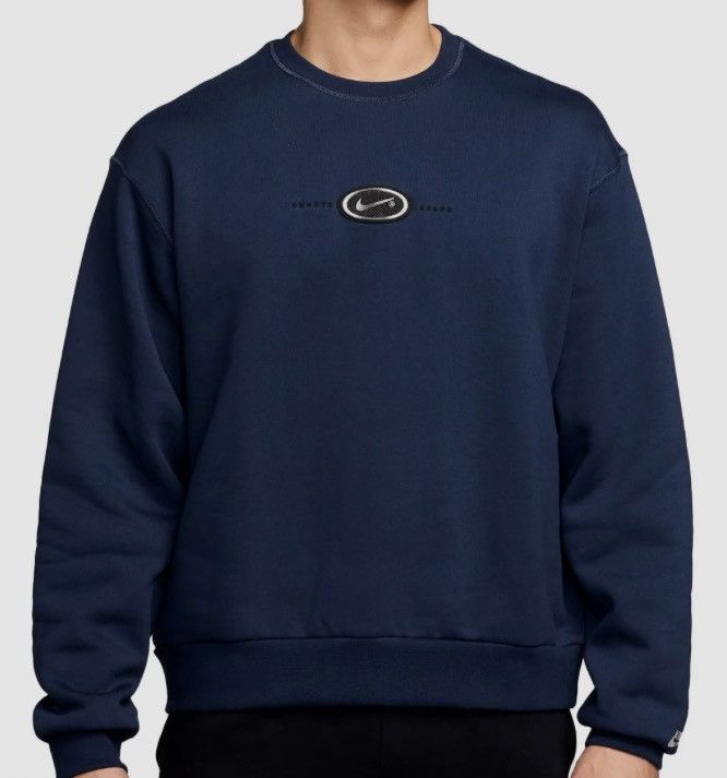 Nike SB Nike SB x Eric Koston - Fleece Skate Crew Midnight Navy Size US XL / EU 56 / 4 - 2 Thumbnail