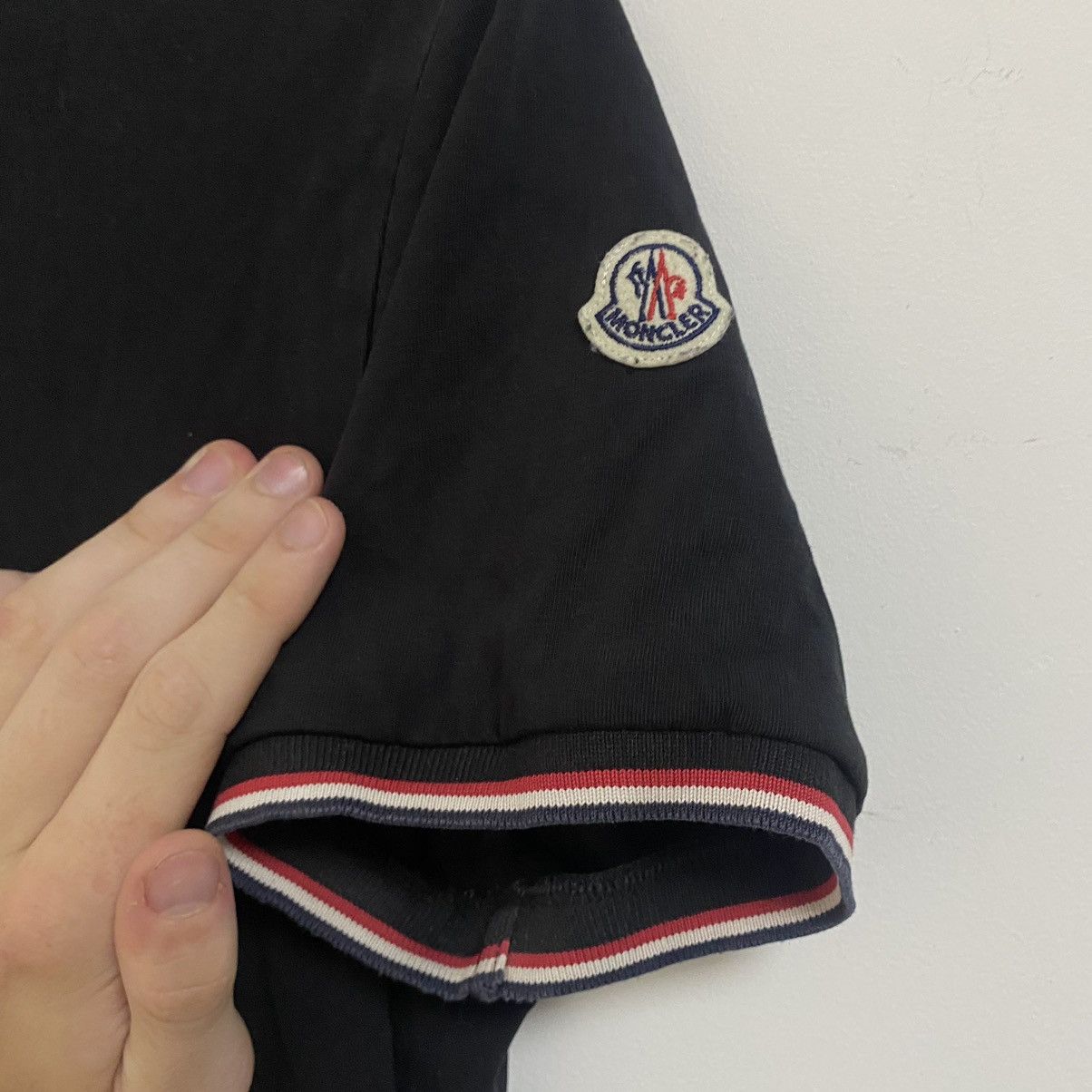 Moncler White Moncler Polo Shirt Size US M / EU 48-50 / 2 - 5 Thumbnail