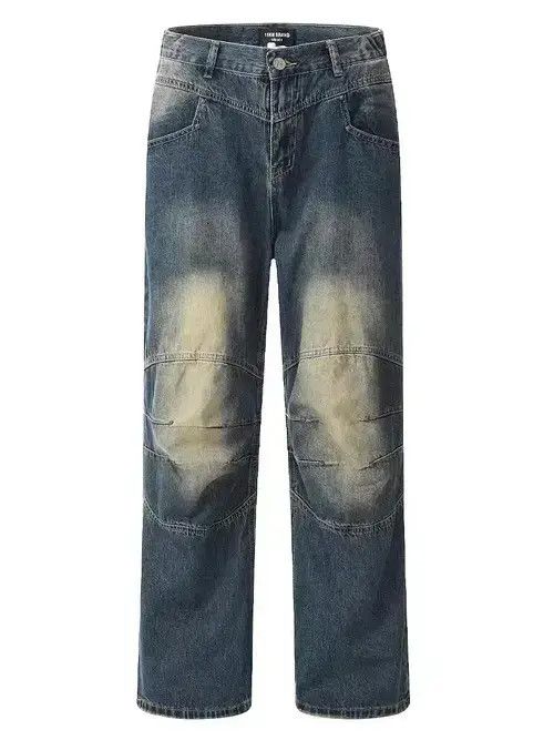 Japanese Brand Retro distressed washed studded jeans Size US 32 / EU 48 - 4 Thumbnail