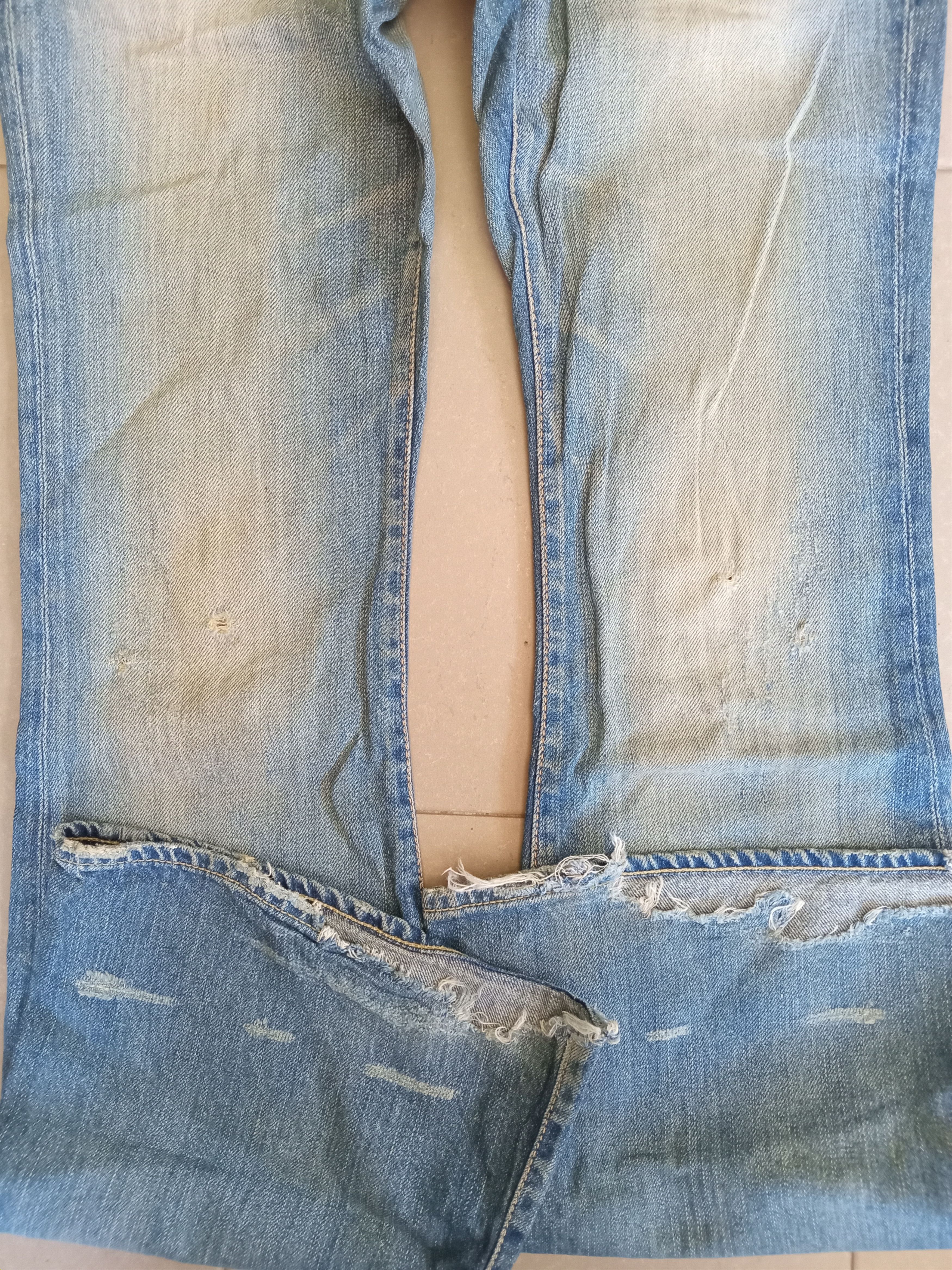 Hysteric Glamour × Japanese Brand LAST DROP💥Vintage Hysteric Glamour Distressed Flare Jeans Size US 29 - 5 Thumbnail