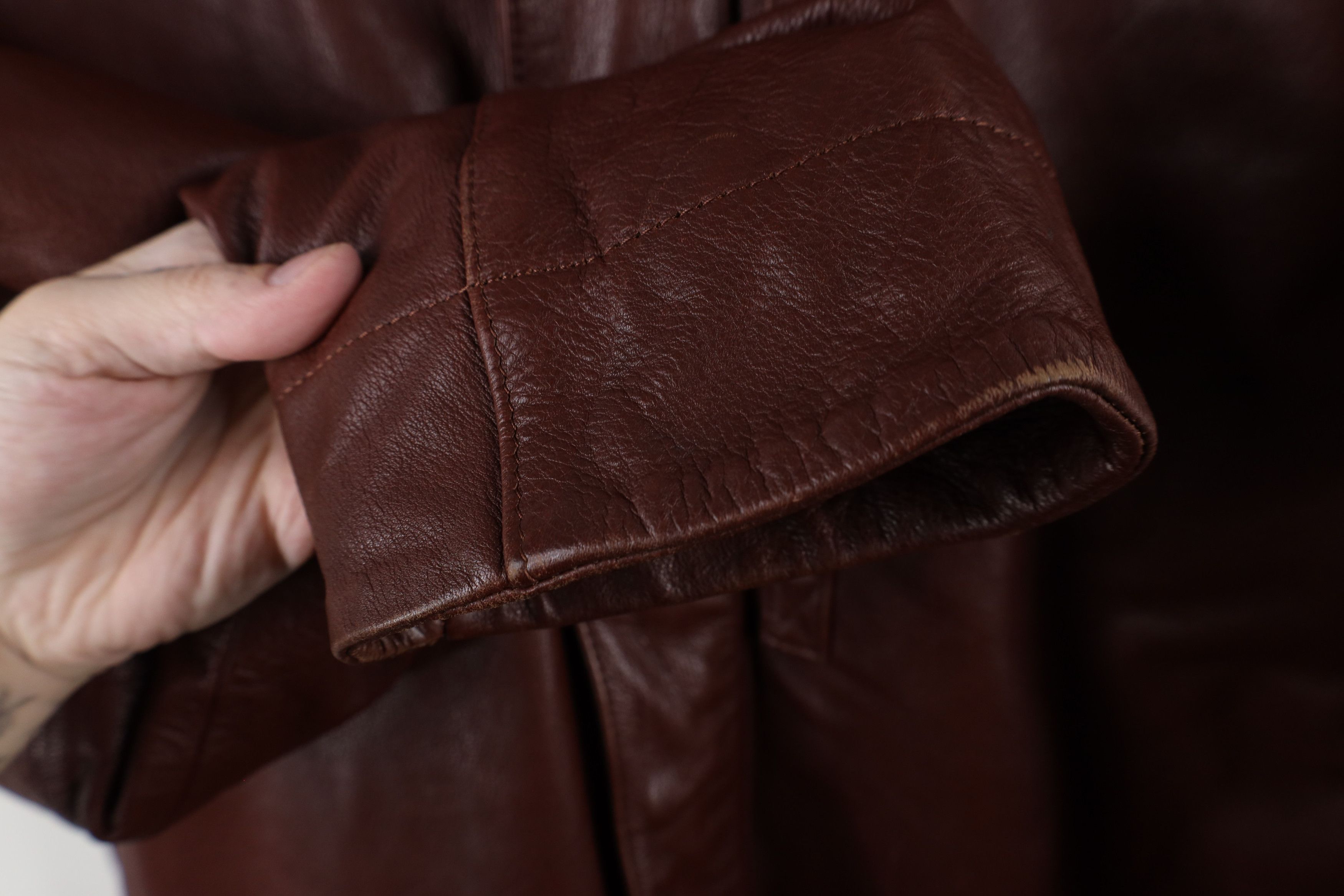Vintage Vintage 90s Streetwear Quilted Leather Chore Barn Jacket Size US M / EU 48-50 / 2 - 7 Thumbnail