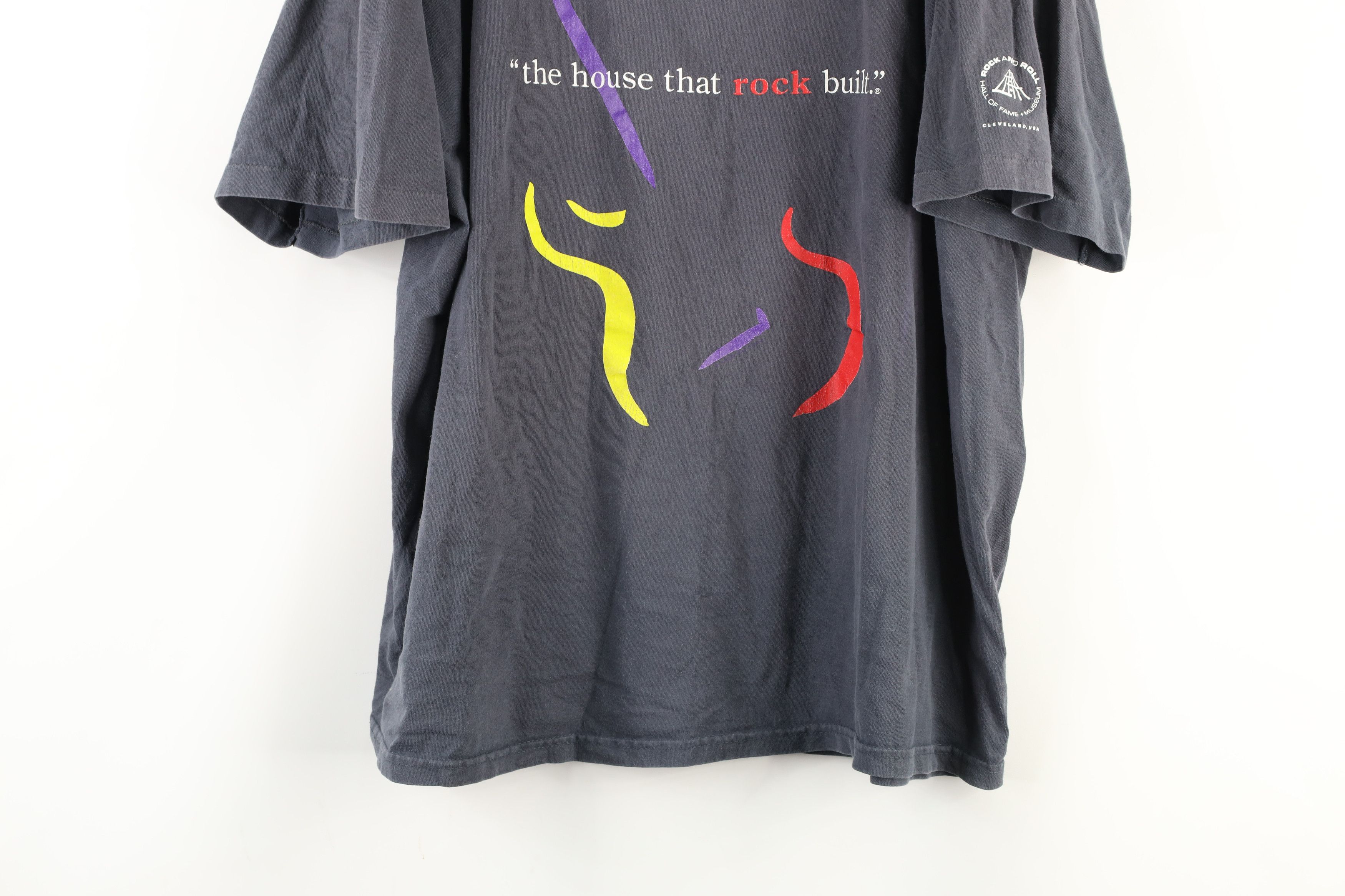 Vintage Vintage 90s Rock N Roll Hall of Fame T-Shirt Gray USA Size US XXL / EU 58 / 5 - 3 Thumbnail