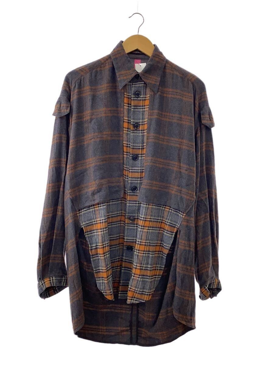 Yohji Yamamoto Reconstructed Plaid Flannel Button Shirt Size US M / EU 48-50 / 2 - 1 Thumbnail