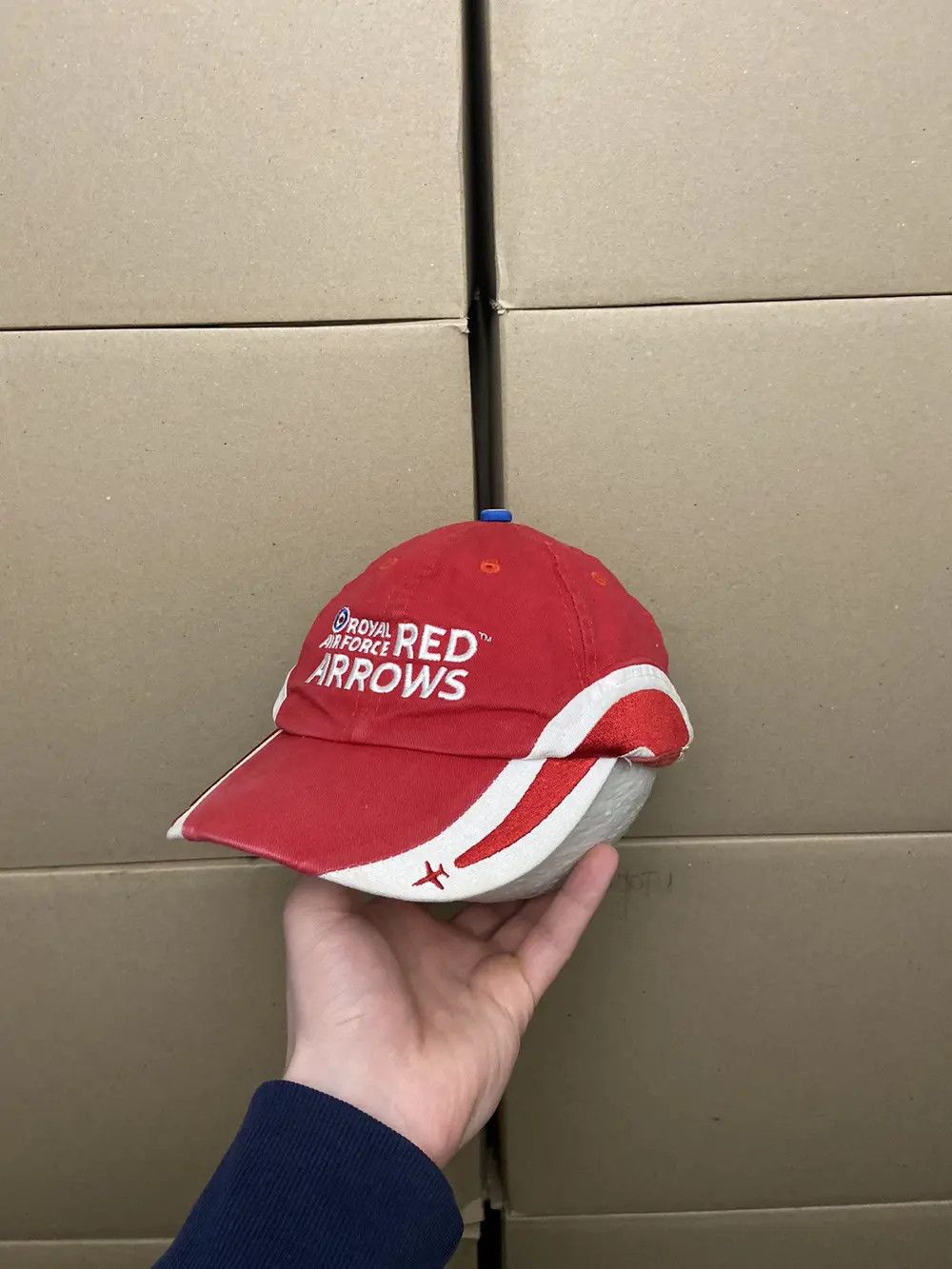 Vintage 🦅 VINTAGE RED ARROWS USA AIR FORCE CAP HAT MILITARY AVIATOR Size ONE SIZE - 1 Thumbnail