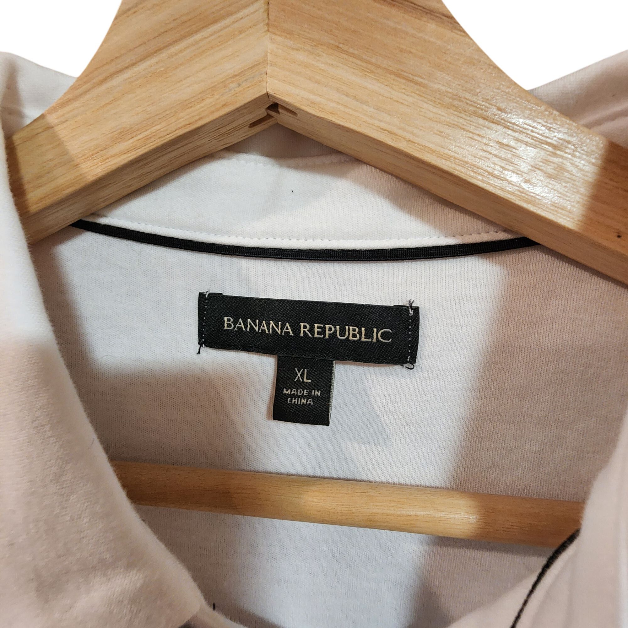 Banana Republic Banana Republic White Luxe Touch Performance Polo Shirt Mens Size US XL / EU 56 / 4 - 4 Thumbnail