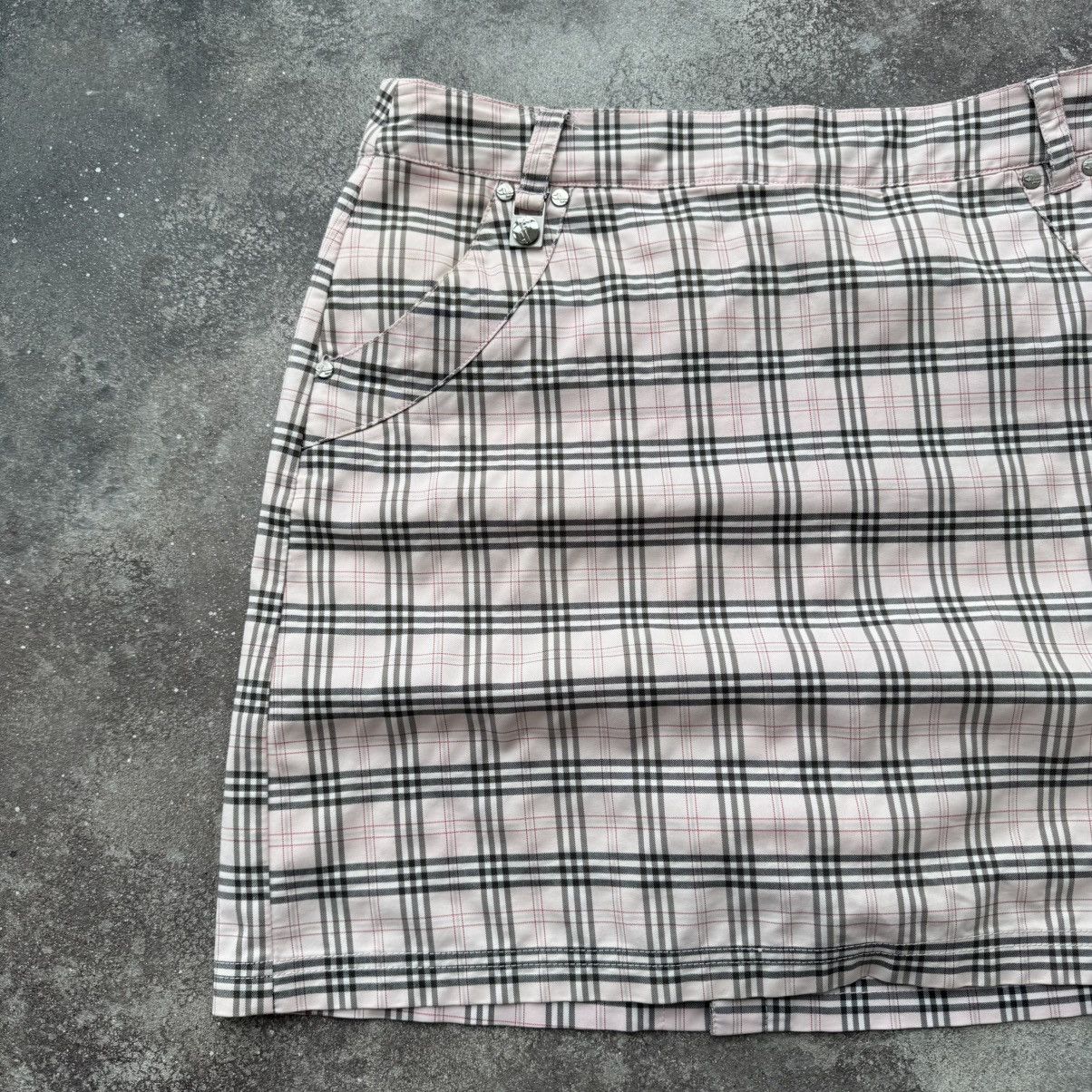20471120 × Japanese Brand × Vintage Burberry Style Pink Check Vintage Skirt Size 32" / US 10 / IT 46 - 3 Thumbnail