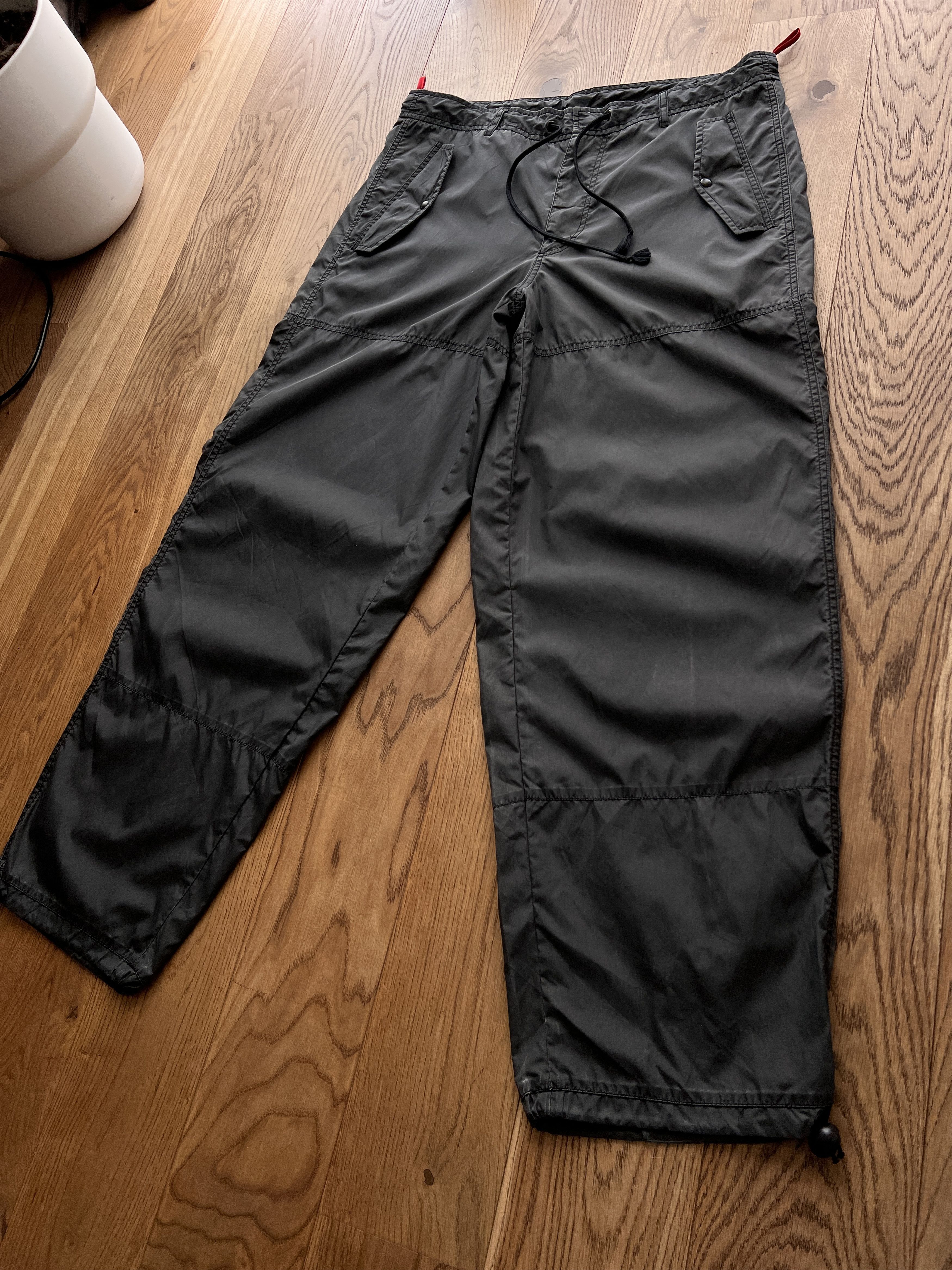 Prada Prada vintage nylon pant wide boxy baggy bondage rare luxury Size US 36 / EU 52 - 7 Thumbnail