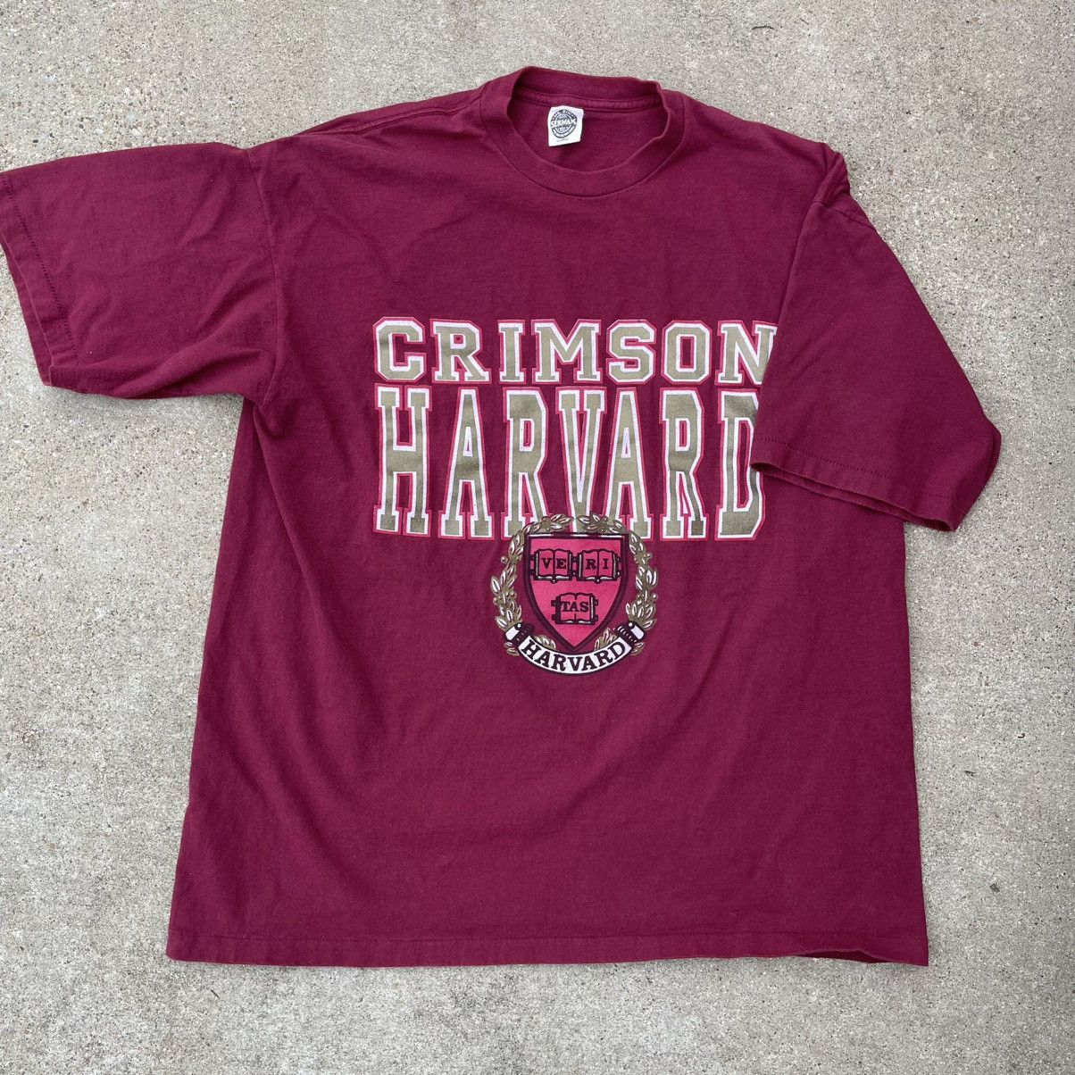 Other Vintage 90s Harvard University Crimson Ivy League Tee XL Size US XL / EU 56 / 4 - 1 Thumbnail