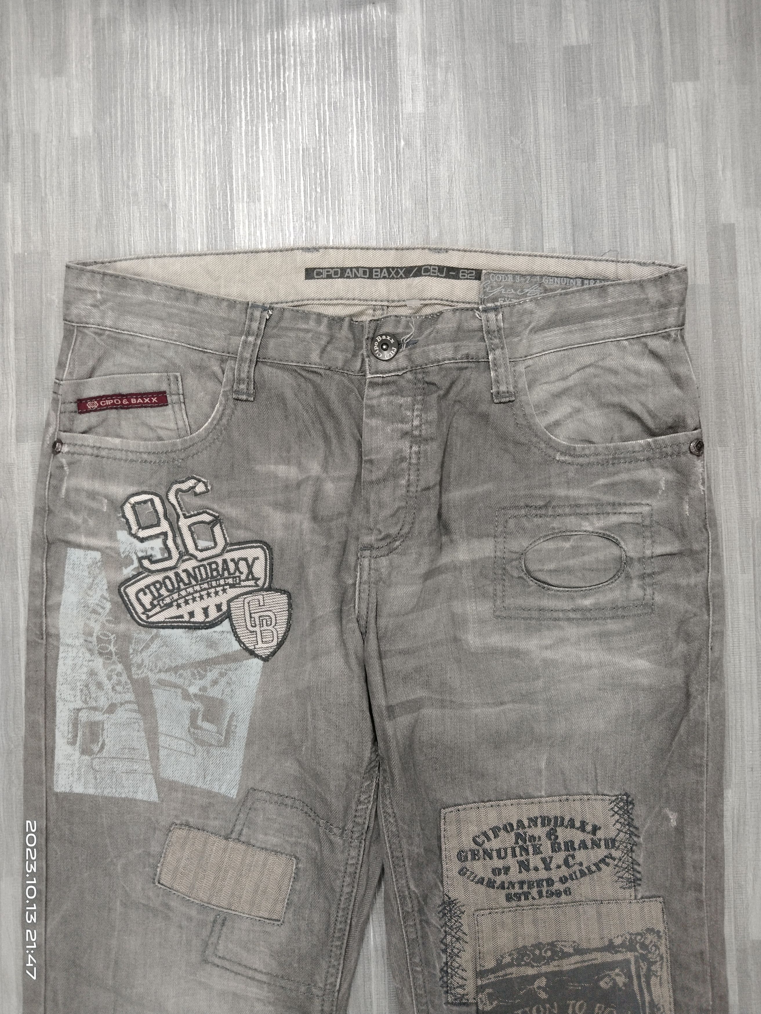 Other SICK PACTHWORK CIPO&BAXX DENIM PANTS Size US 33 - 6 Thumbnail