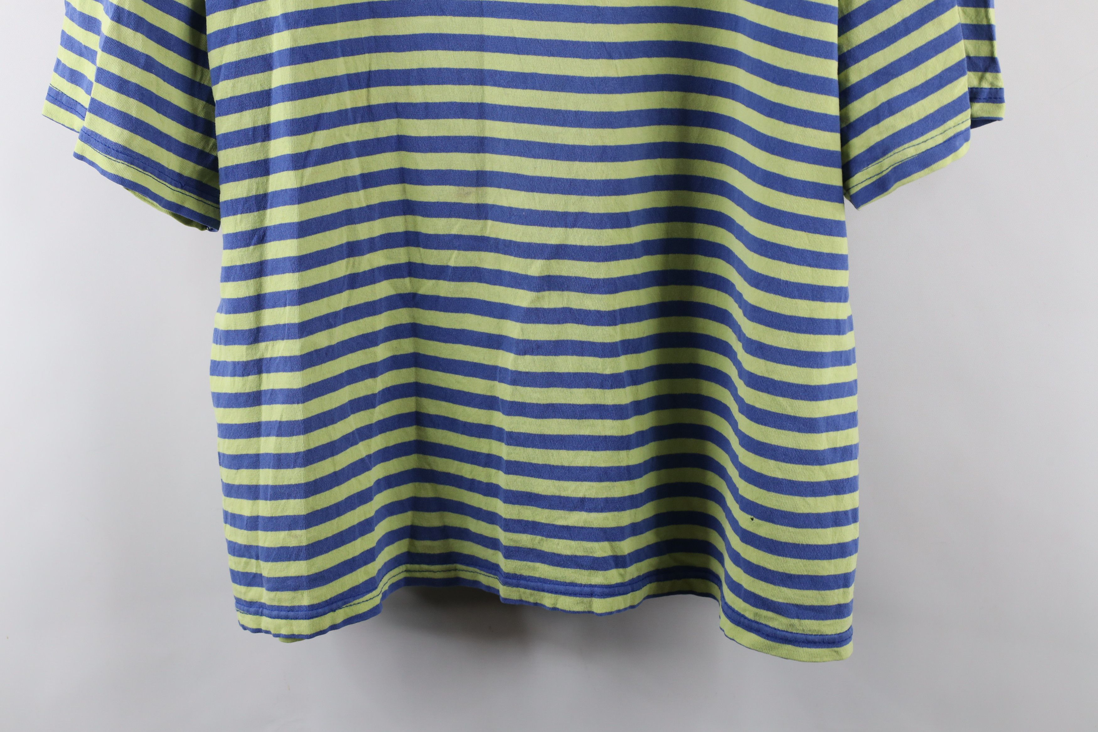 Adidas × Vintage Vintage 90s Adidas Out Striped Short Sleeve T-Shirt USA Size US L / EU 52-54 / 3 - 3 Thumbnail