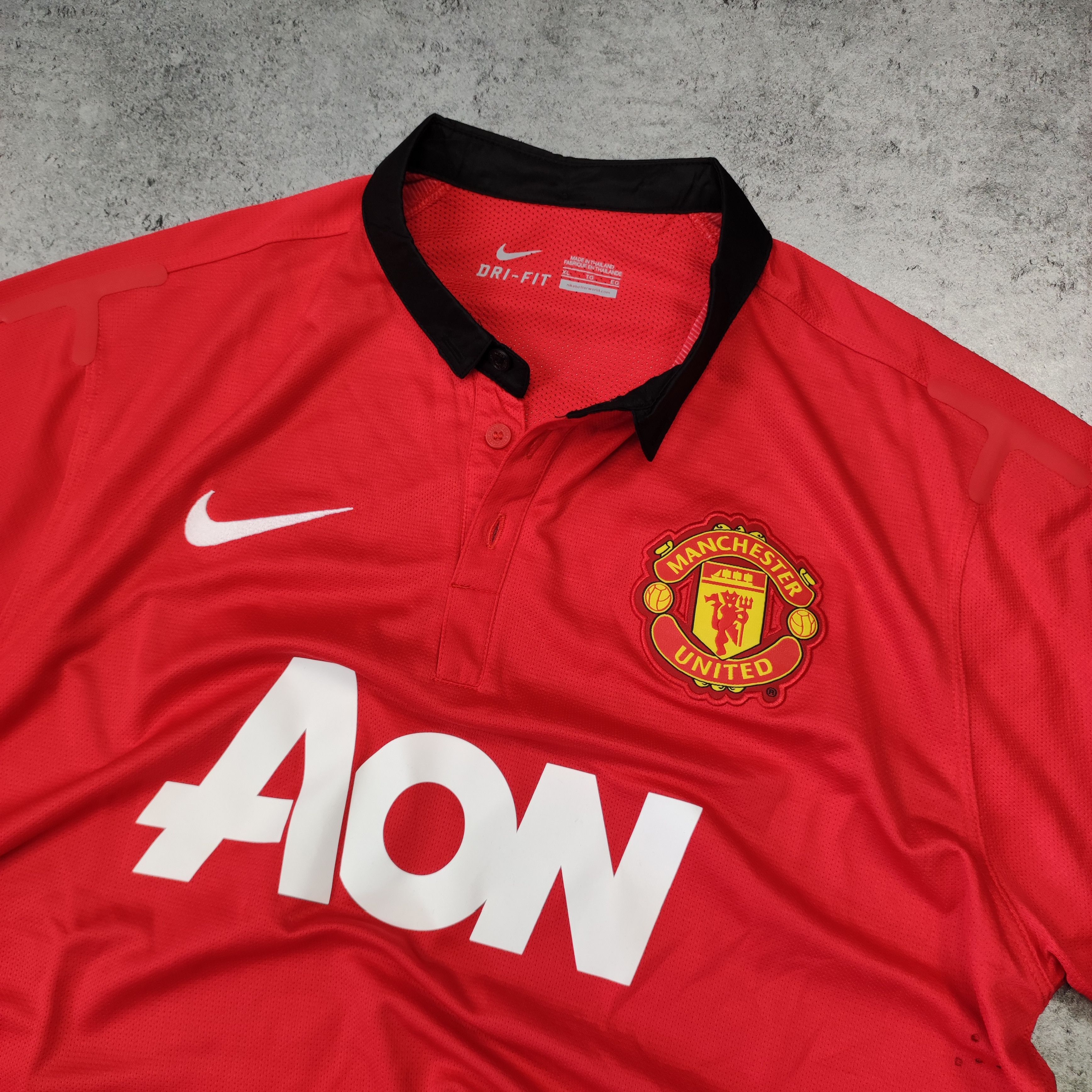 Vintage RARE Manchester United 2013 PRO Version Nike Home Jersey Size US XL / EU 56 / 4 - 4 Thumbnail