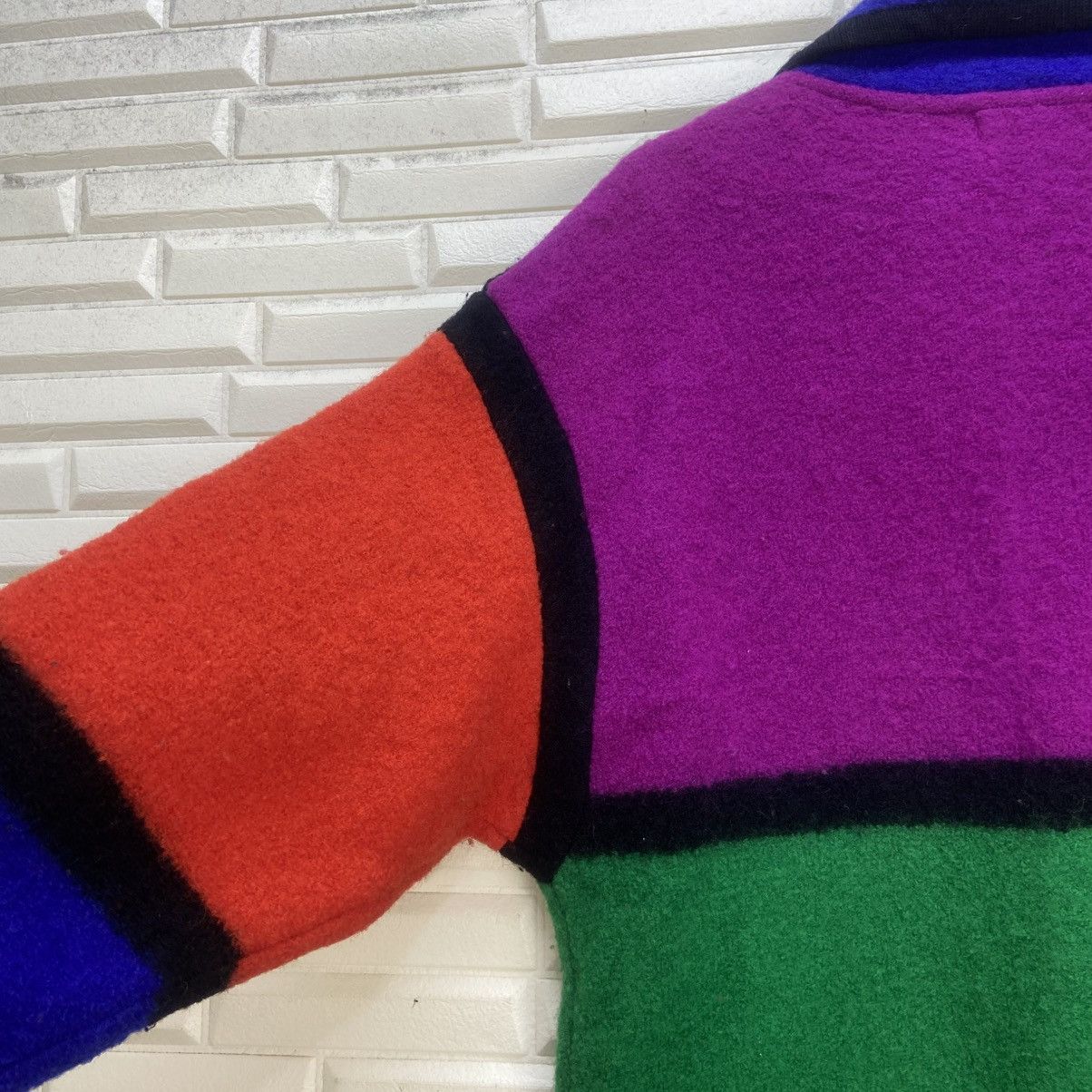 Japanese Brand 🔥I.B Diffusion Sport ColorBlock MultiColor Boiled Wool Coat Size M / US 6-8 / IT 42-44 - 10 Thumbnail