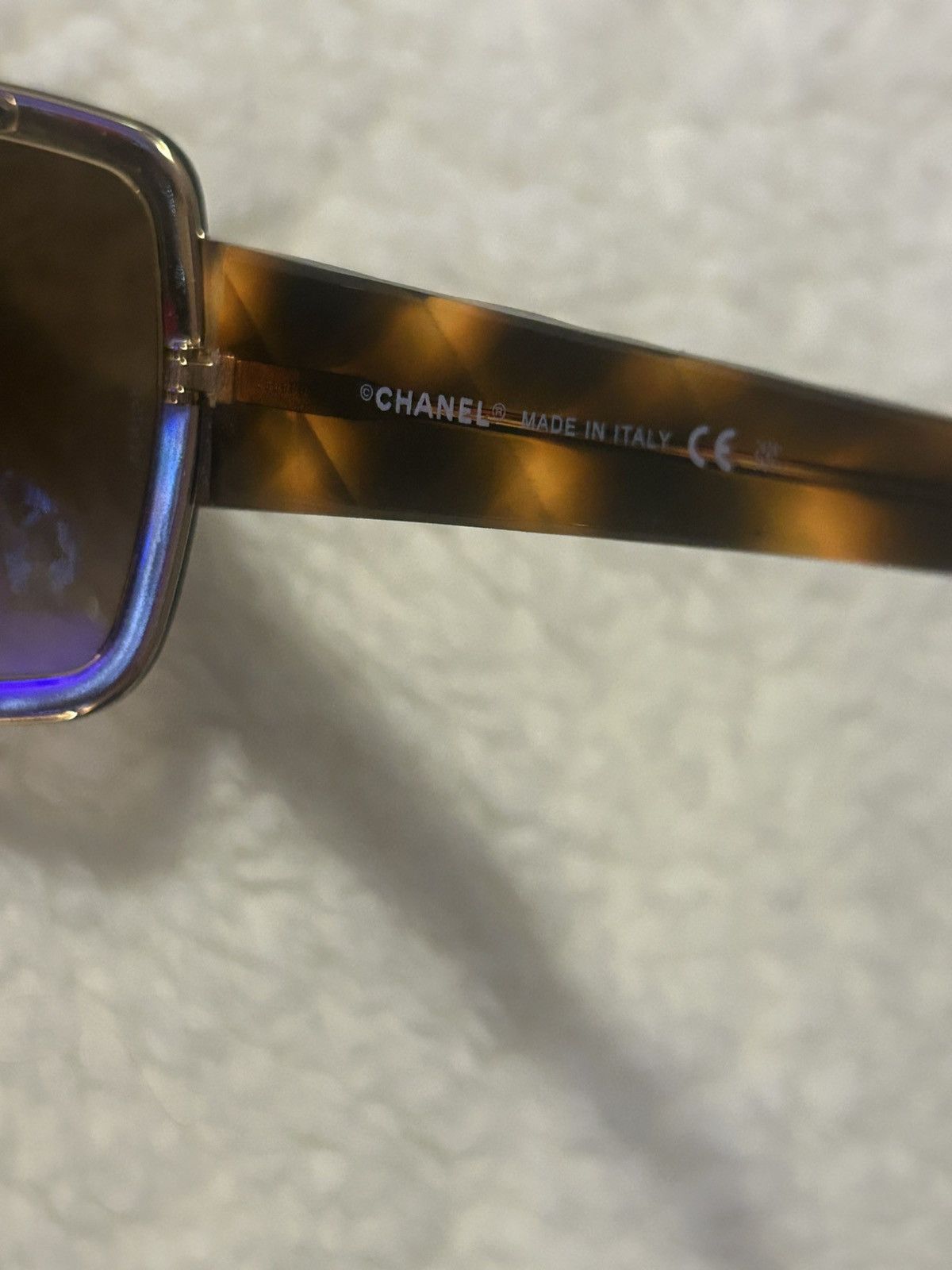 Chanel Chanel tortoise shell gold brown mask sunglasses vintage Size ONE SIZE - 8 Thumbnail