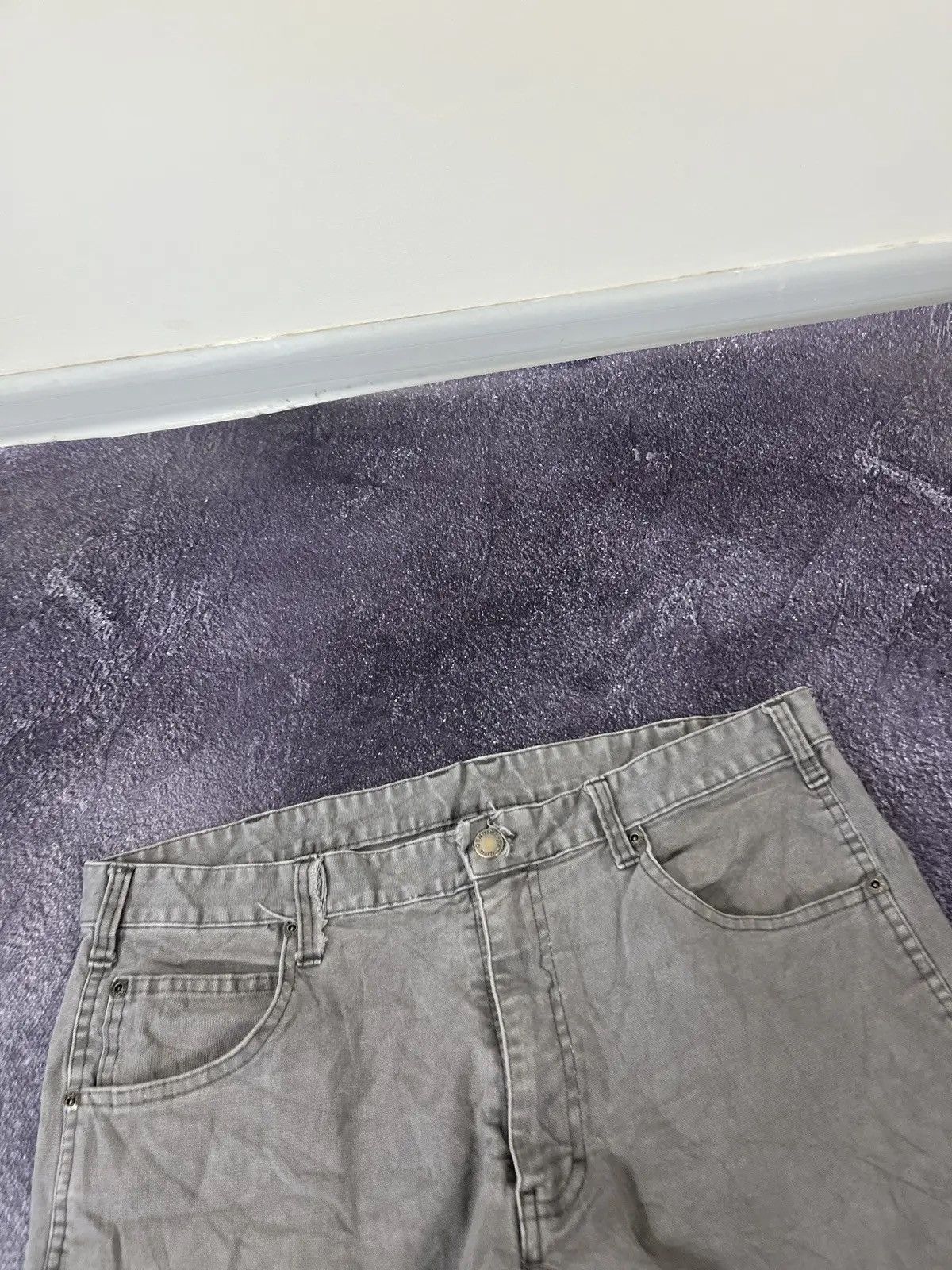 Dickies × Vintage Vintage Dickies American Faded Grey Hype Work Pants Size US 34 / EU 50 - 9 Thumbnail