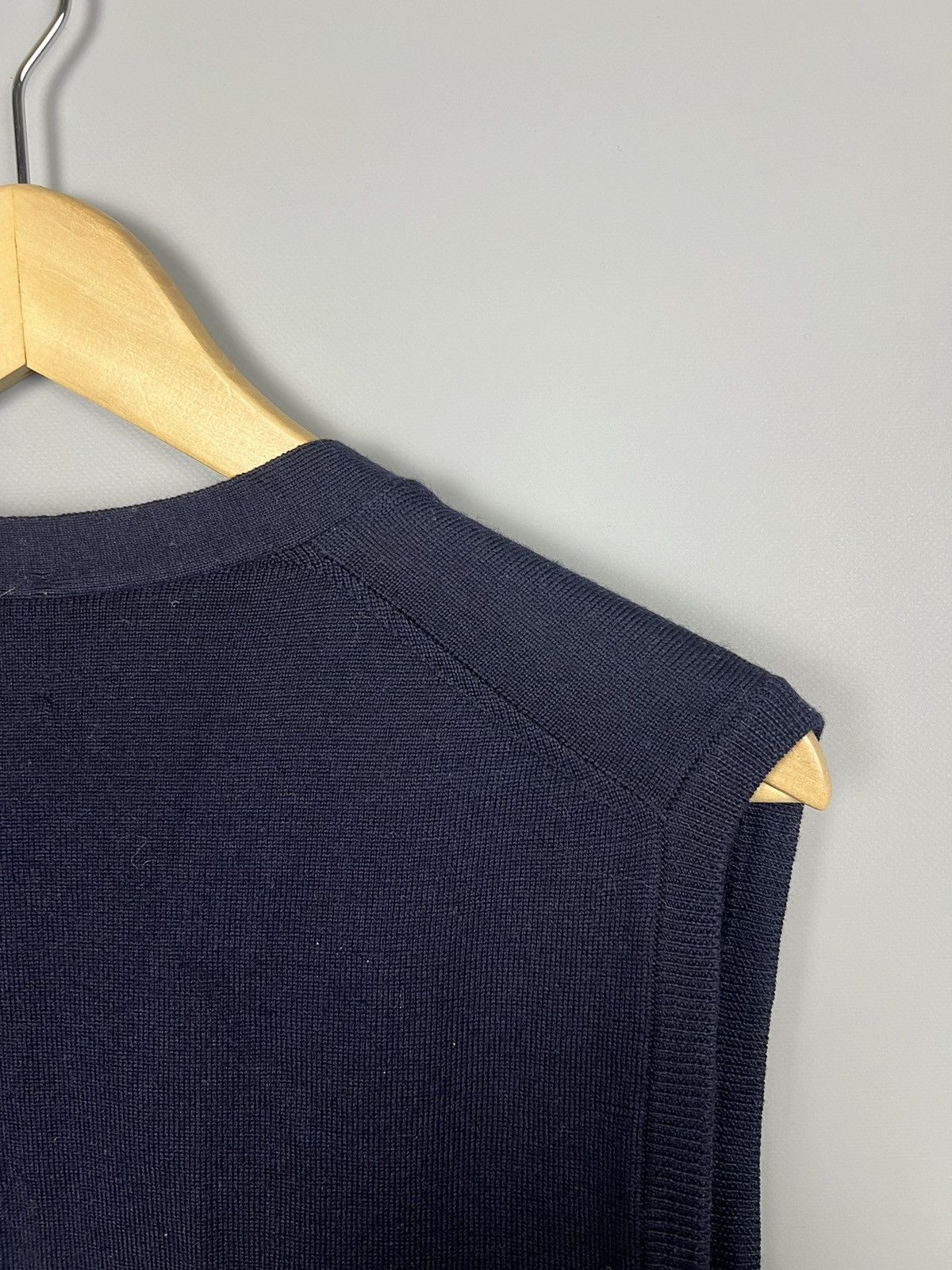 Boggi Boggi Milano Merino Virgin Wool Vest Waistcoat dark blue Size US M / EU 48-50 / 2 - 6 Thumbnail