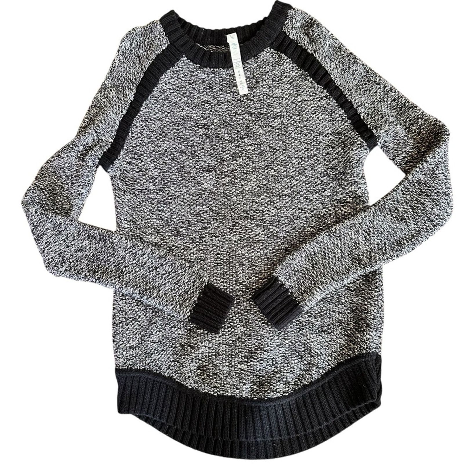 Lululemon Lululemon Passage Sweater – Black/Angel Wing – Size 8 – EUC Size M / US 6-8 / IT 42-44 - 9 Thumbnail