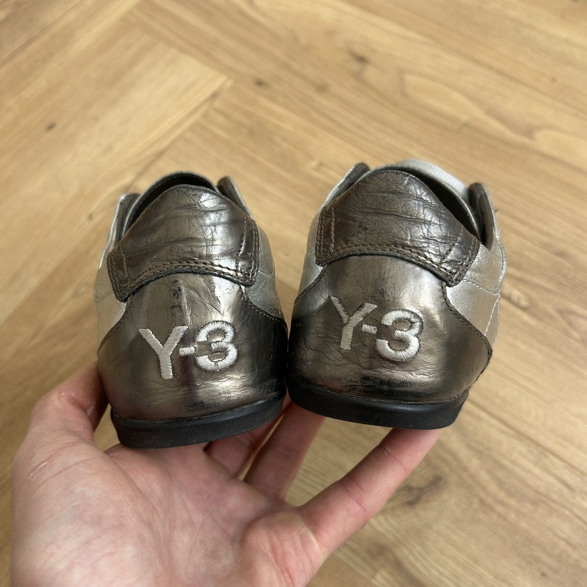 Adidas × Y-3 Vintage Adidas Yohji Yamamoto Y-3 Silver Sneakers Size US 7.5 / IT 37.5 - 10 Thumbnail