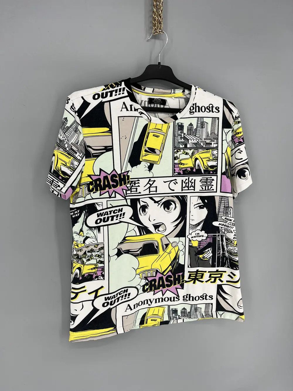Anime Vintage Manga Panel tee Art Tee Anima Tee Graphic Tee Size US M / EU 48-50 / 2 - 2 Thumbnail