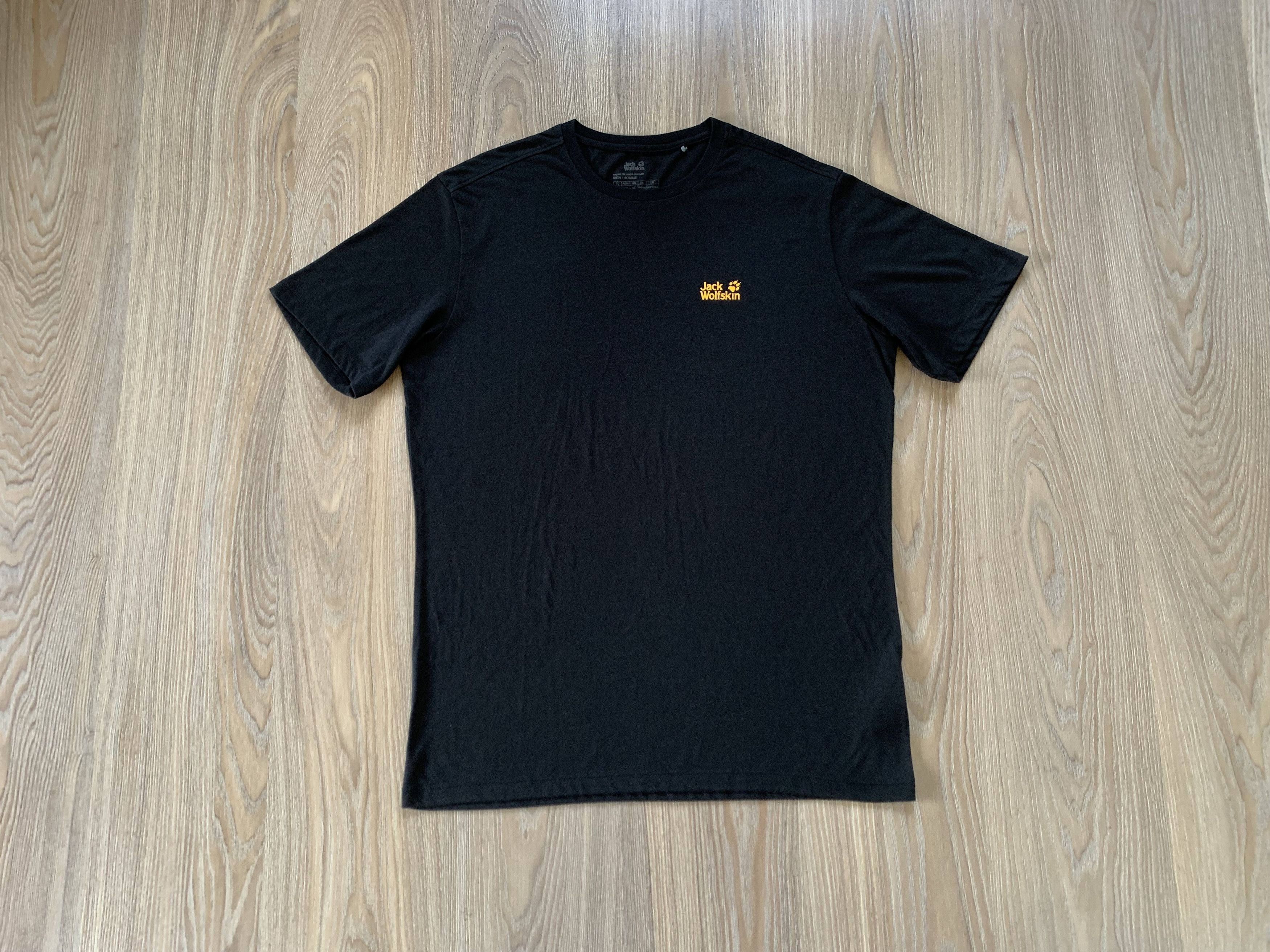 Jack Wolfskin Jack Wolfskin Outdoor Black Short Sleeve T Shirt Size US XL / EU 56 / 4 - 12 Thumbnail