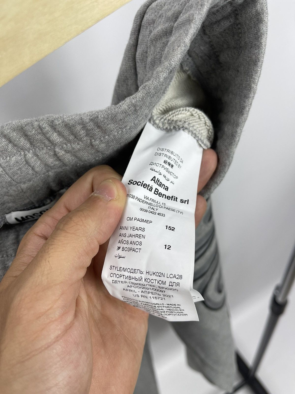 Moschino Moschino Teen Sports Suit Grey Size 152 cm (12 years) Size US XS / EU 42 / 0 - 9 Thumbnail