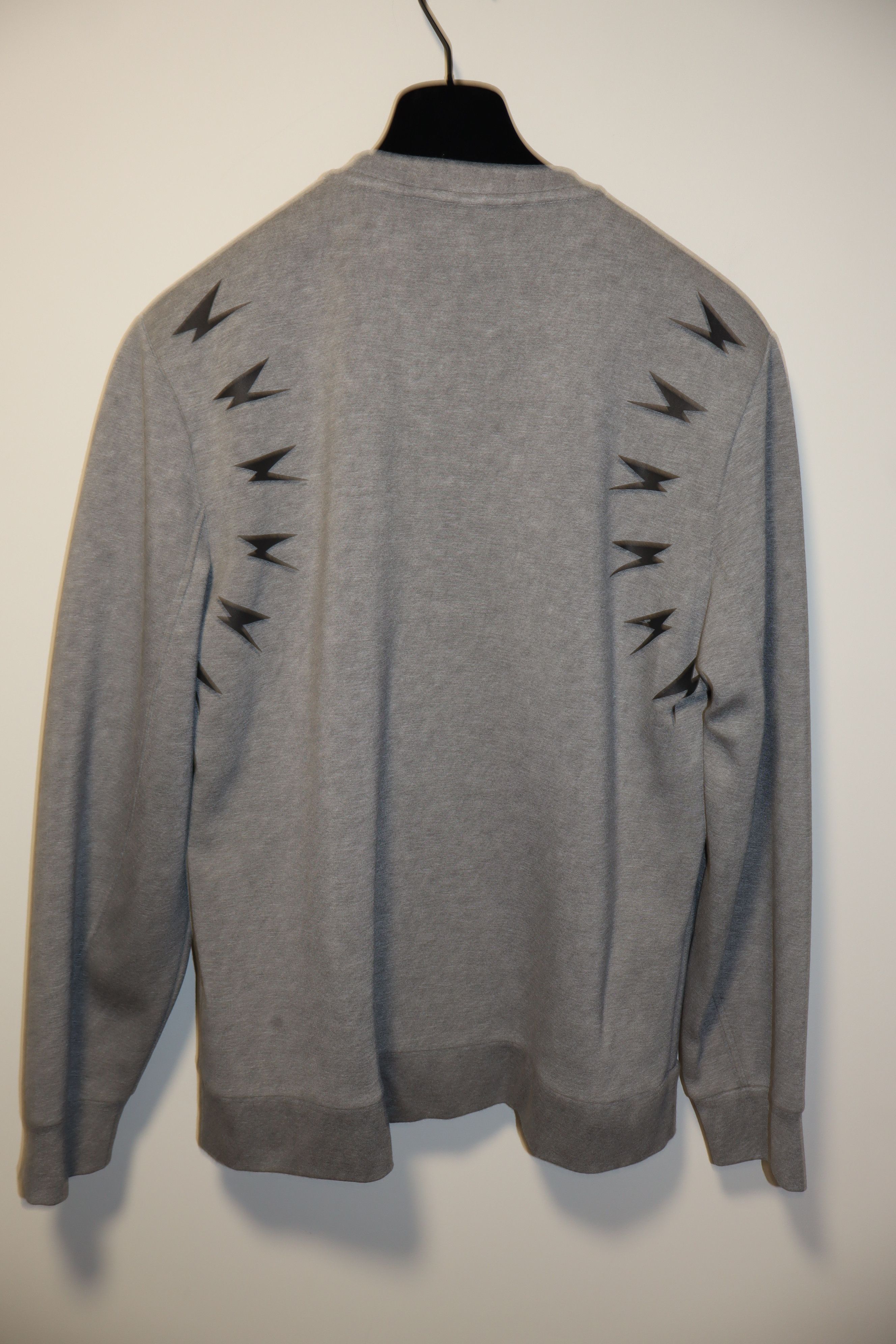 Neil Barrett Neoprene bolts print sweatshirt Size US XL / EU 56 / 4 - 9 Thumbnail
