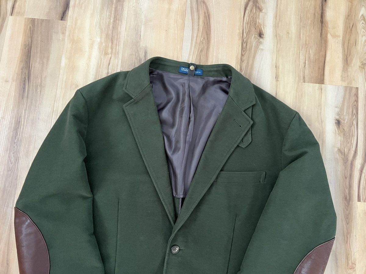 Polo Ralph Lauren Vintage Polo Ralph Lauren Moleskin Leather Accent Blazer Size 46R - 2 Thumbnail