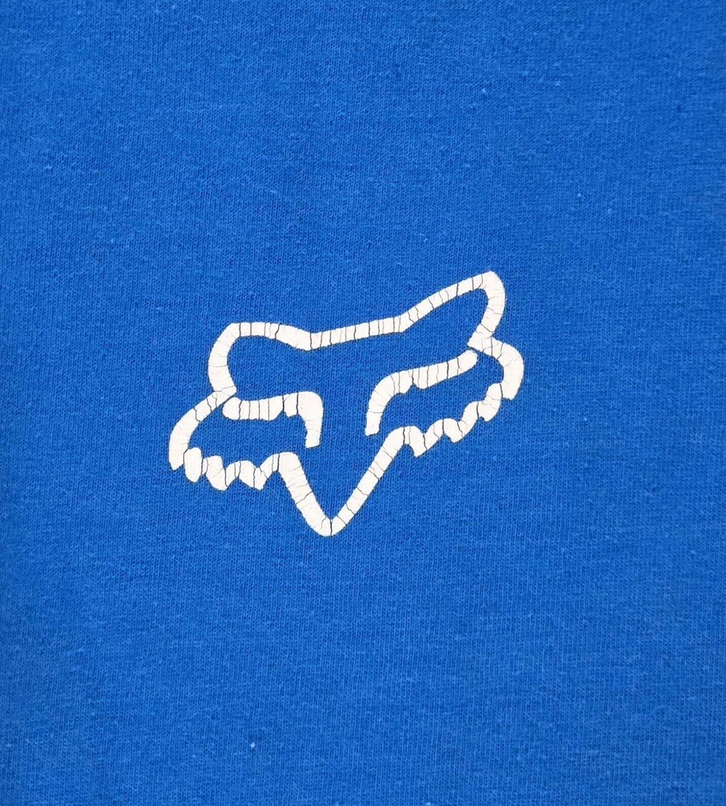 Designer Fox Foxtech Blue Long Sleeve T-shirt Size Medium Size US M / EU 48-50 / 2 - 2 Thumbnail