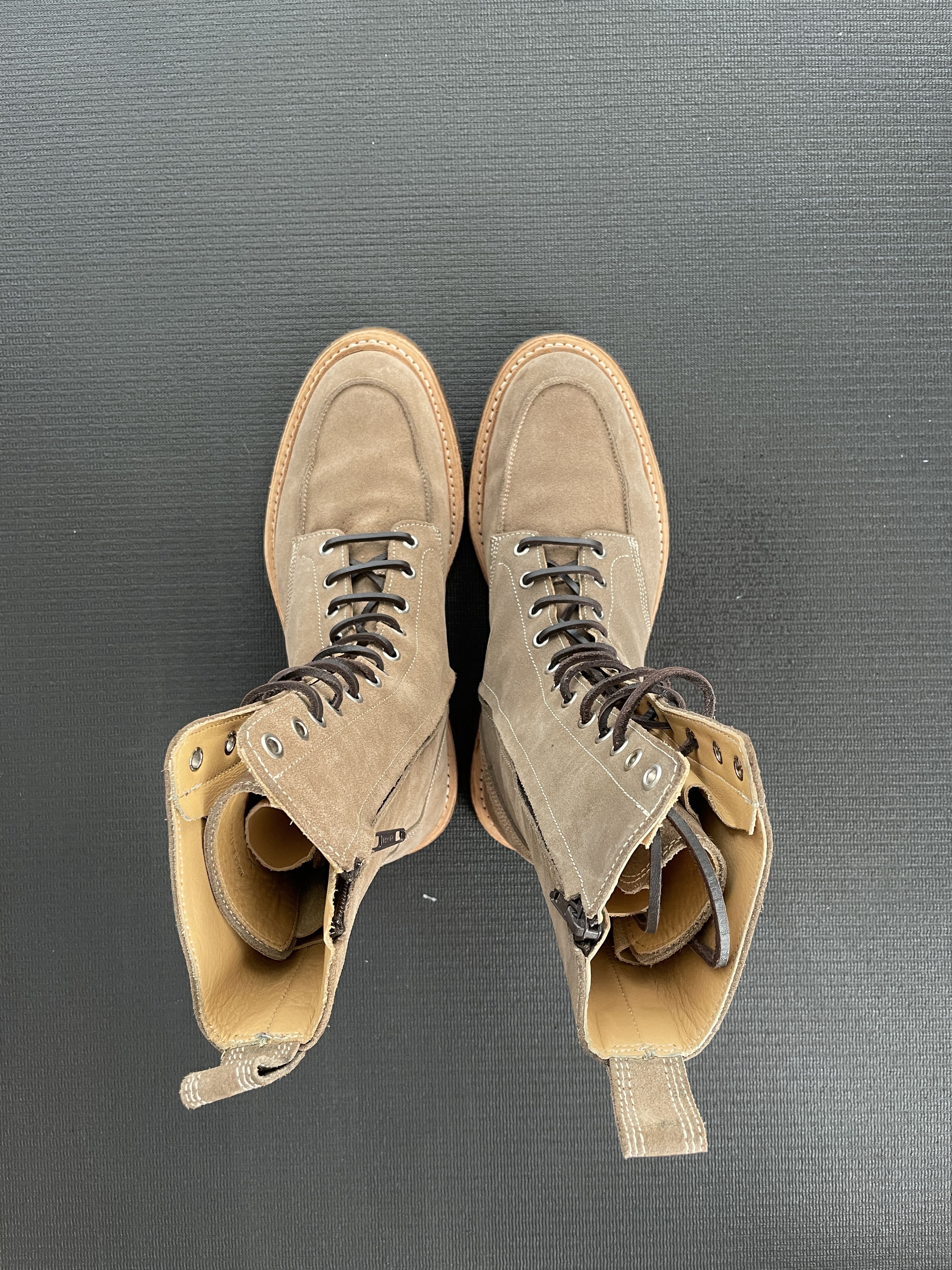 Balmain Balmain FW11 Christophe Decarnin Combat Crepe Boots RARE Size US 9 / EU 42 - 3 Thumbnail