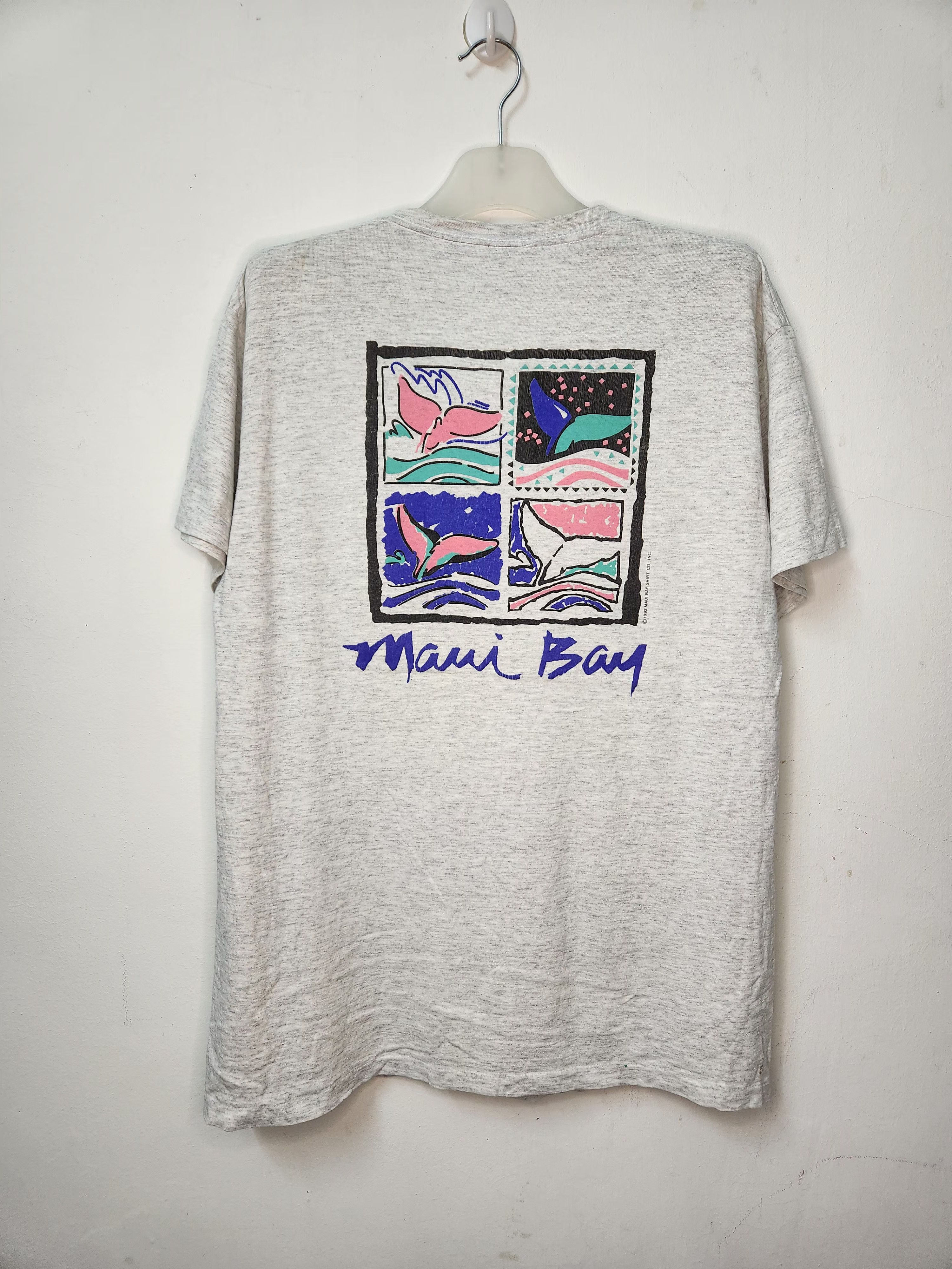Tultex Tultex Vintage Maui Bay Hawaii Grey Shirt Size US L / EU 52-54 / 3 - 1 Thumbnail