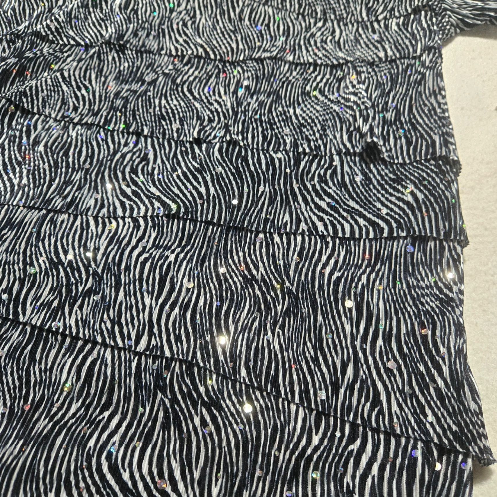 Vintage CJ Banks Black Stripped Blouse Tunic Shiny Flapper Women's Plus Size 1X Shirt Size XL / US 12-14 / IT 48-50 - 2 Thumbnail