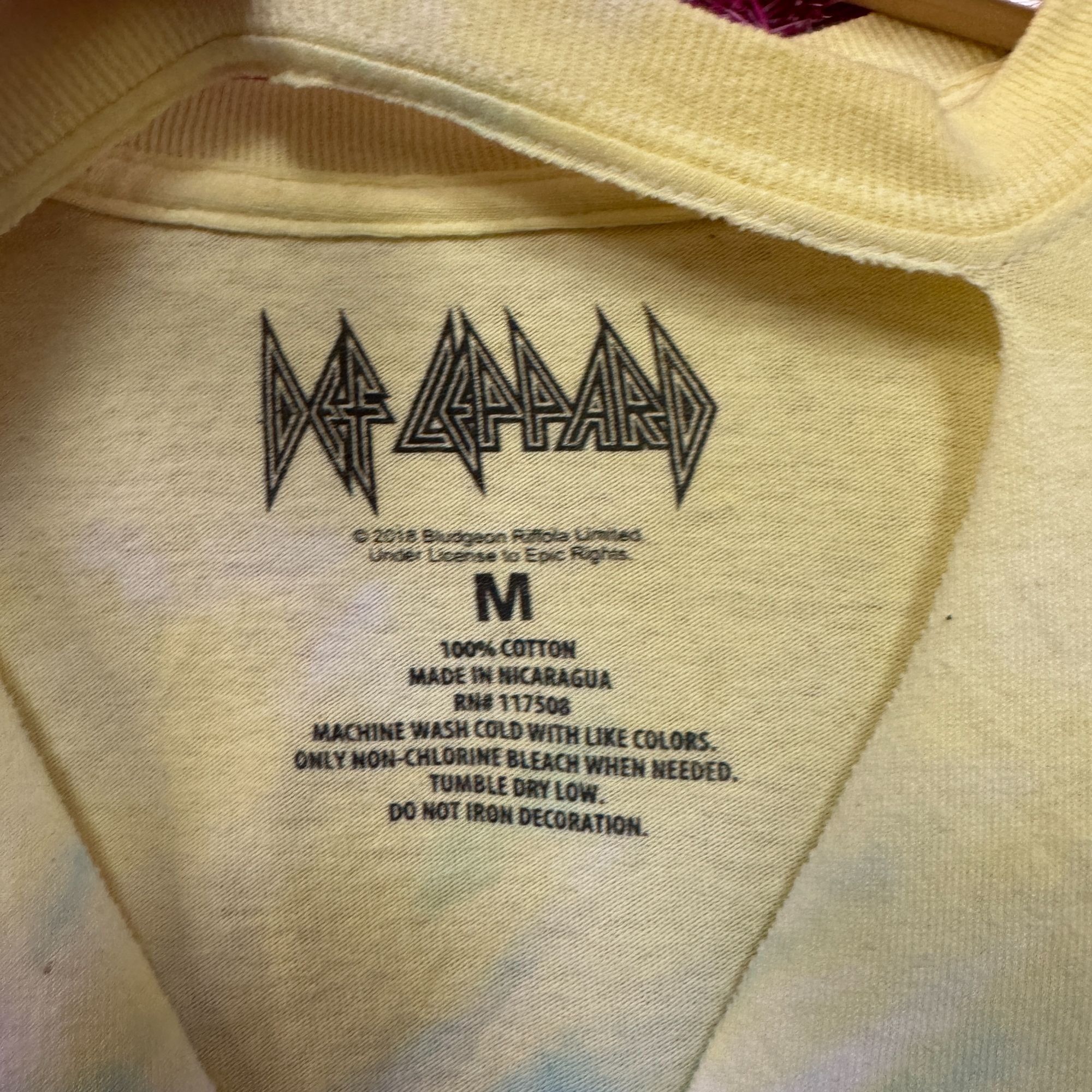 Band Tees × Def Leppard Def Leppard Pyromania Album Cover Keyhole Womens Tie Dye M Size M / US 6-8 / IT 42-44 - 4 Thumbnail