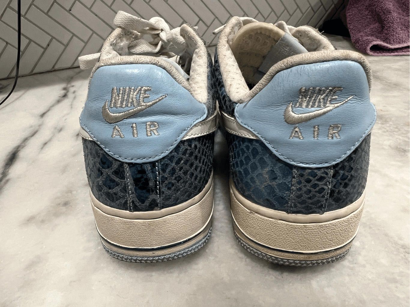 Nike Nike Air Force 1 Premium Blue - 309439-411 size 7.5 Size US 7.5 / IT 37.5 - 2 Thumbnail