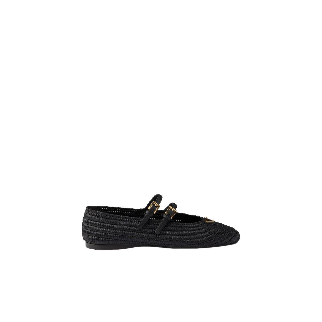 PRADA $1290 Black Crochet Ballerinas New & Authentic (Women'