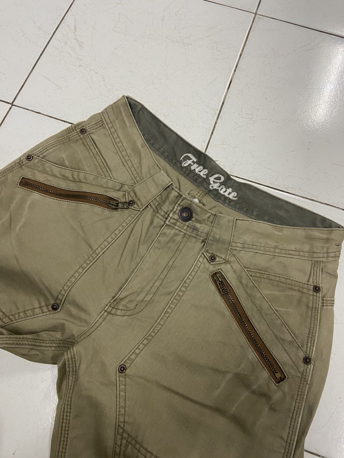 Japanese Brand TRUE GATE DOUBLE KNEE BUCKLE PANTS Size US 30 / EU 46 - 5 Thumbnail