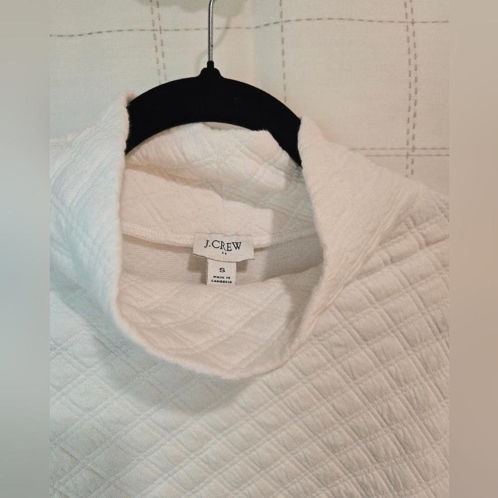 J.Crew J Crew Quilted Mockneck Pullover Size S / US 4 / IT 40 - 4 Thumbnail