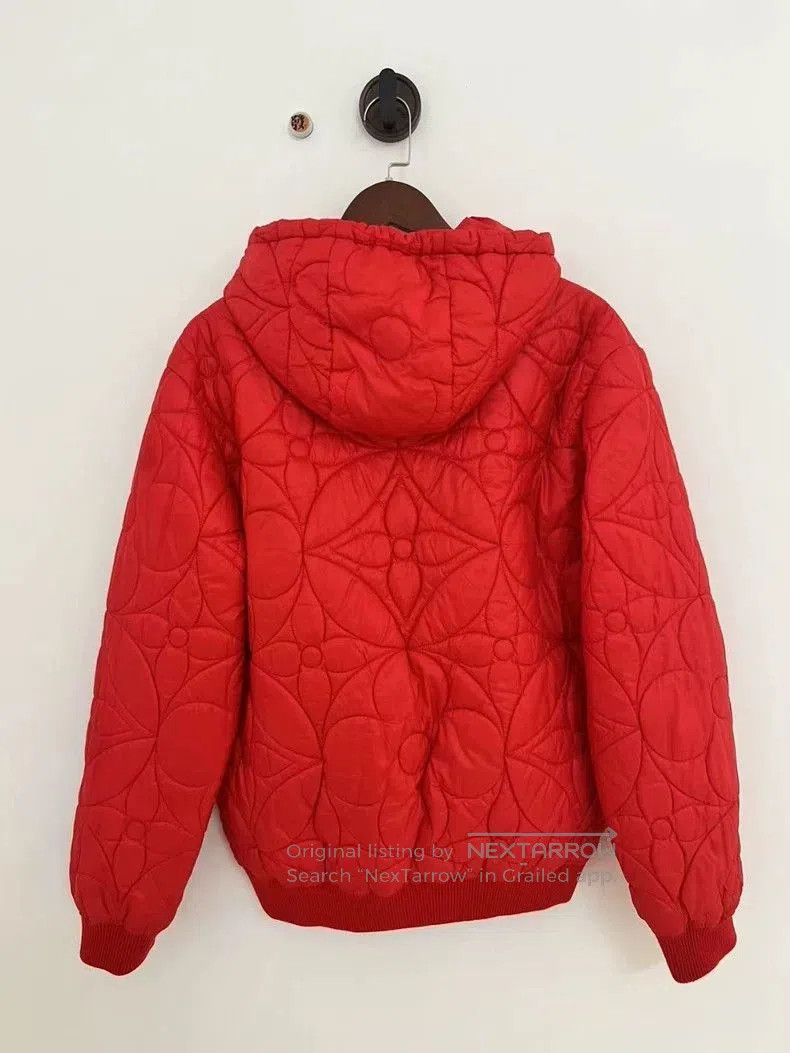 Louis Vuitton Red Louis Vuitton Quilted Hooded Jacket- Size US L / EU 52-54 / 3 - 3 Thumbnail
